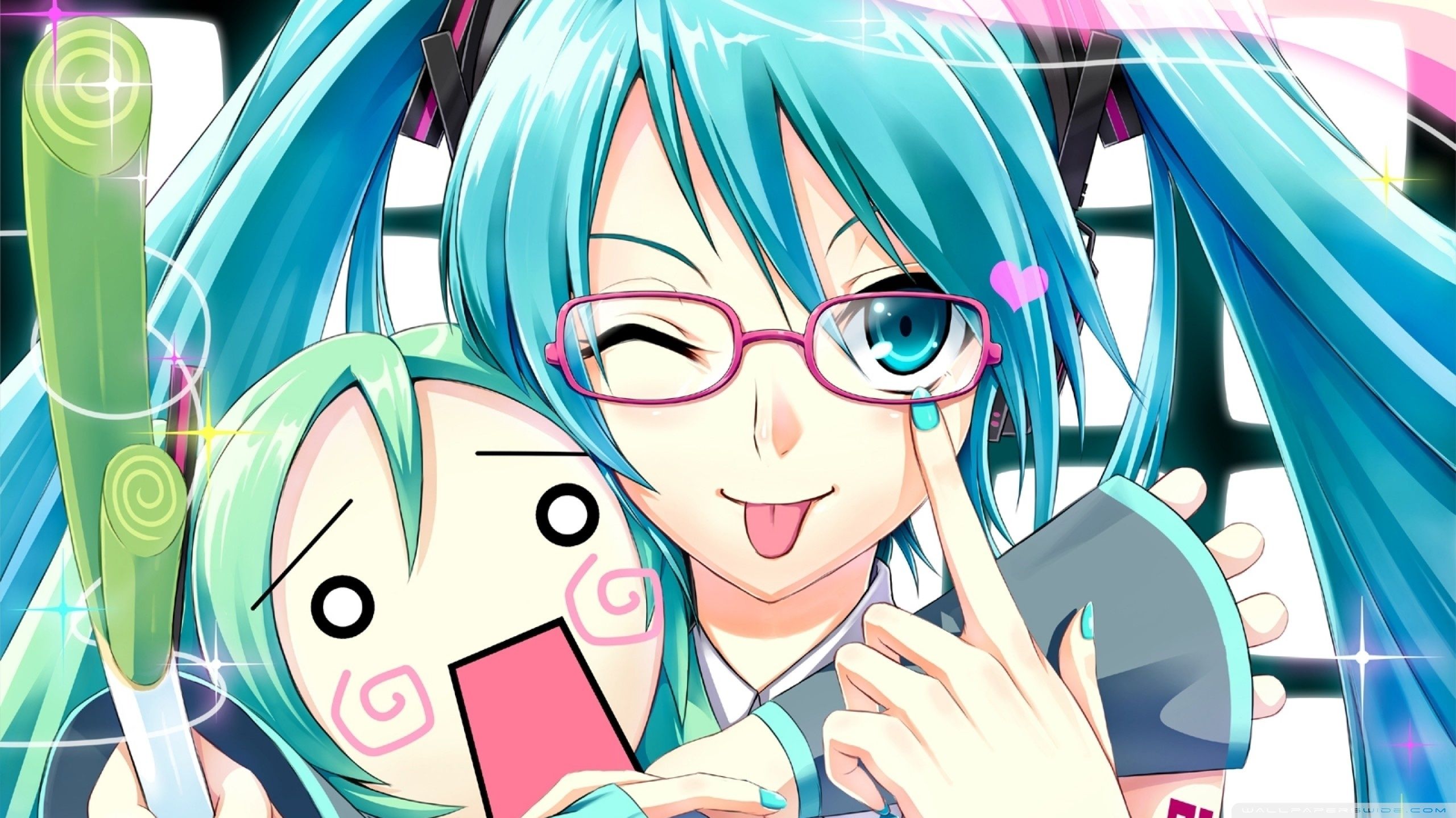 Hatsune Miku Vocaloid anime, 2560x1440 2K QHD, PC