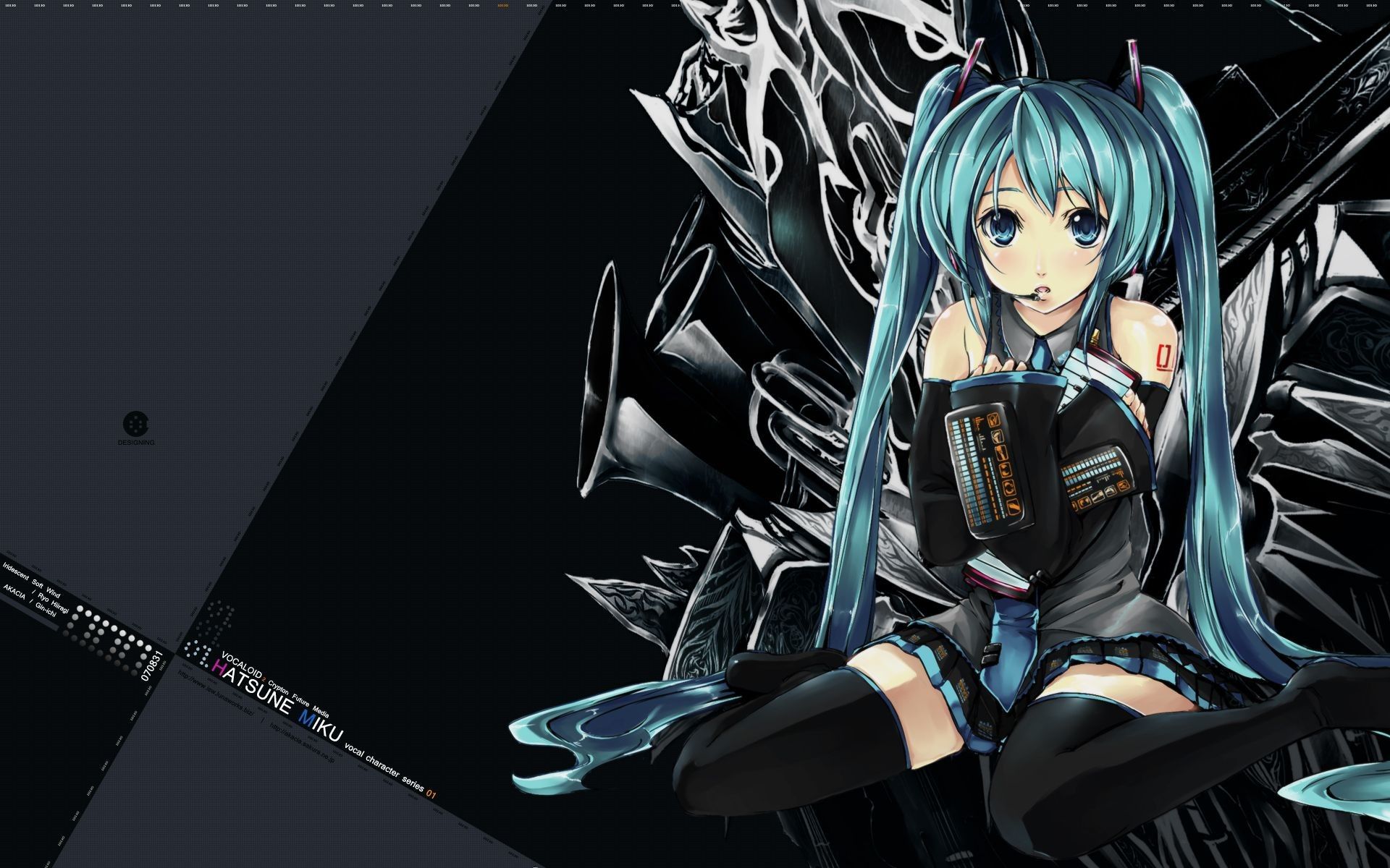 Hatsune Miku Vocaloid anime, 1920x1200 Full HD+ WUXGA, iMac