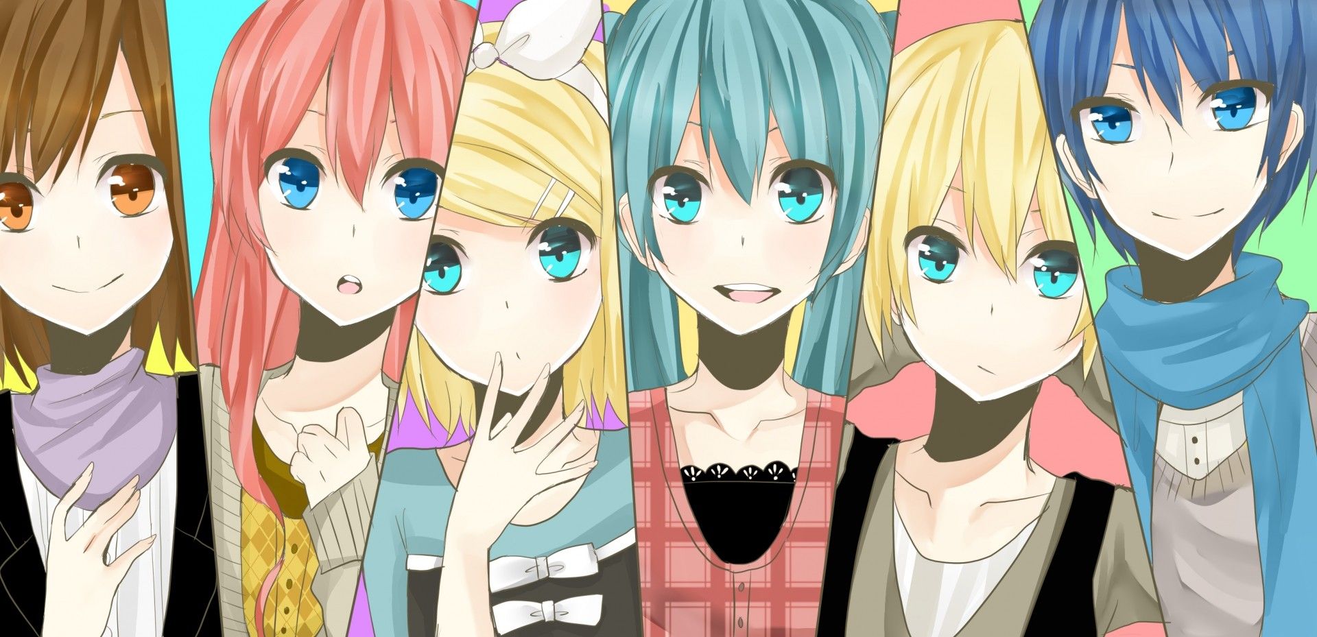 Personaggi Vocaloid gruppo anime, 1920x929 1080p, Laptop