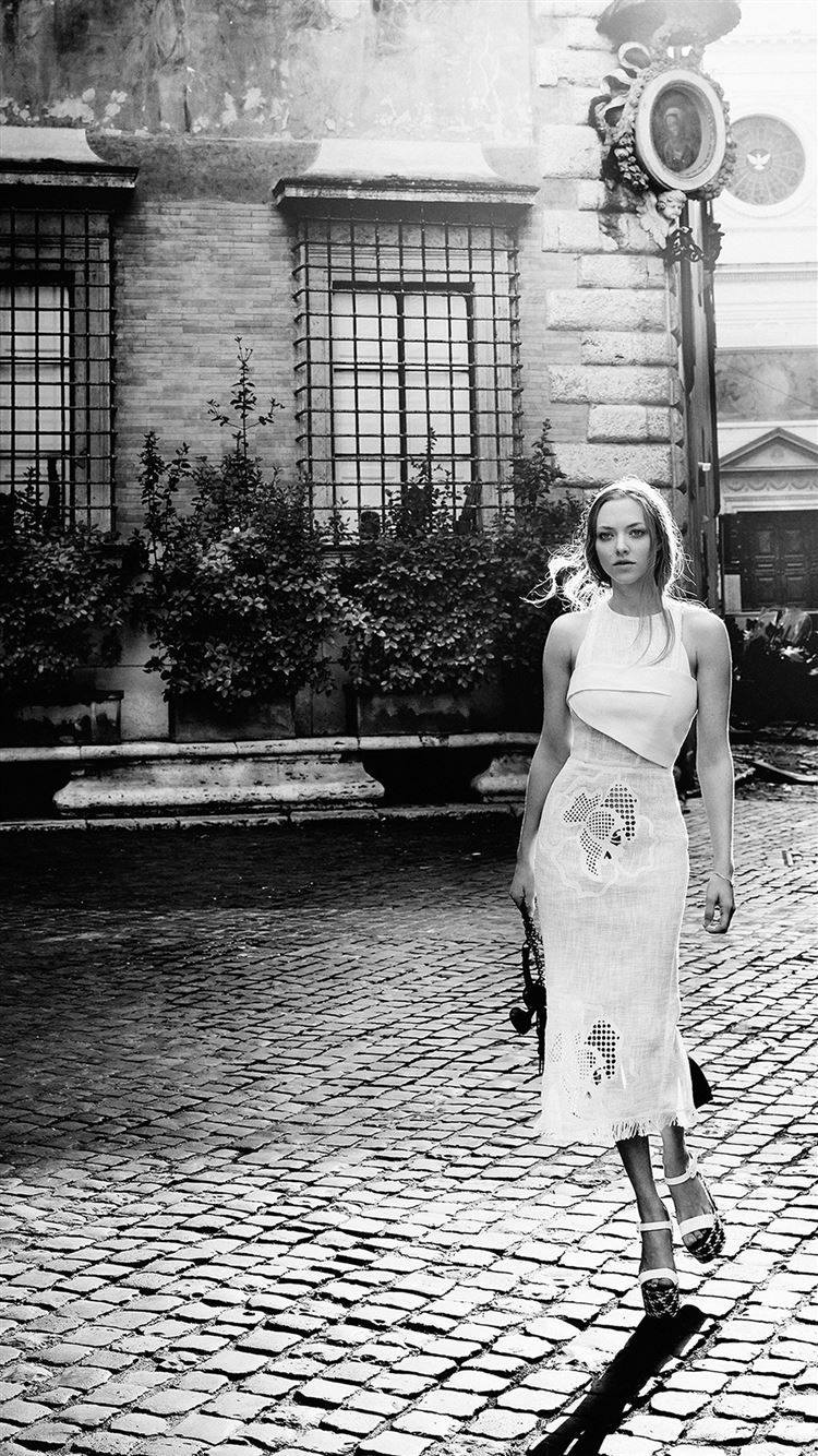 Donna abito bianco strada, 750x1334 Full HD Verticale, iPhone