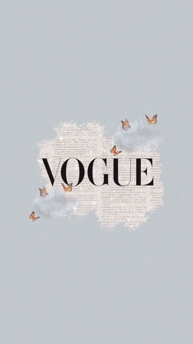 Logo Vogue con farfalle, 675x1200 Full HD Verticale, iPhone