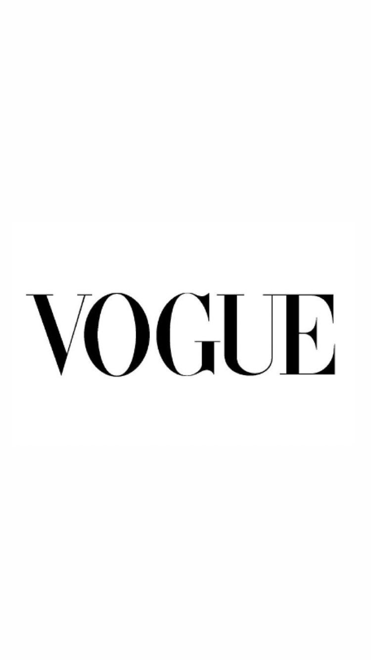 Logo Vogue bianco e nero, 750x1334 Verticale, Telefono