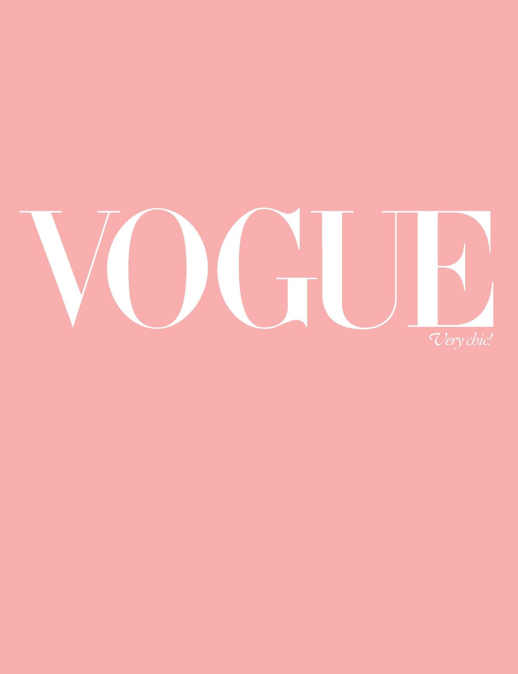 Logo Vogue rosa pastello, 1678x2182 Full HD Verticale, iPhone