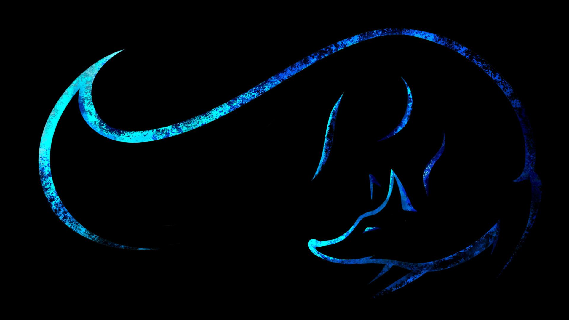 Volpe silhouette luna blu, 3840x2160 4K Ultra HD, Monitor 4K