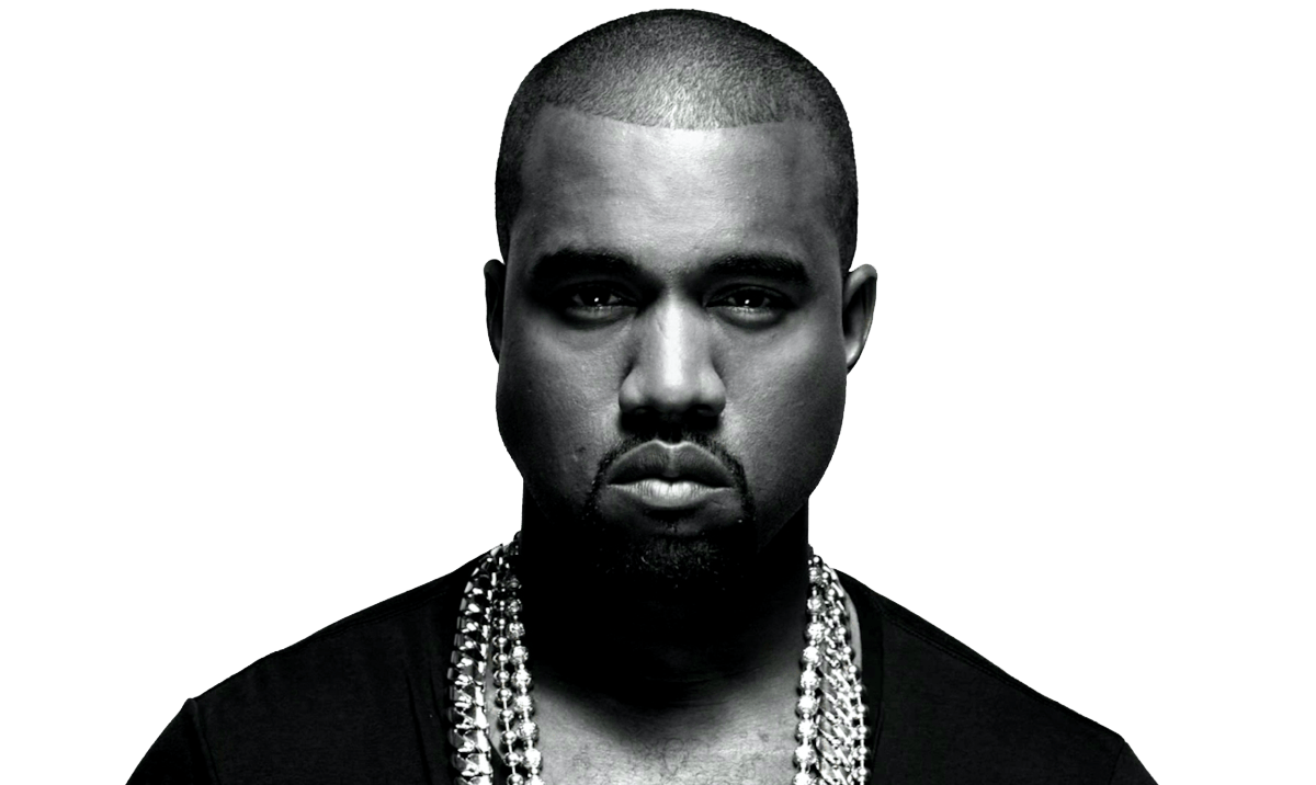 Volto Kanye West bianco e nero, Ye, 1200x716 HD, Laptop
