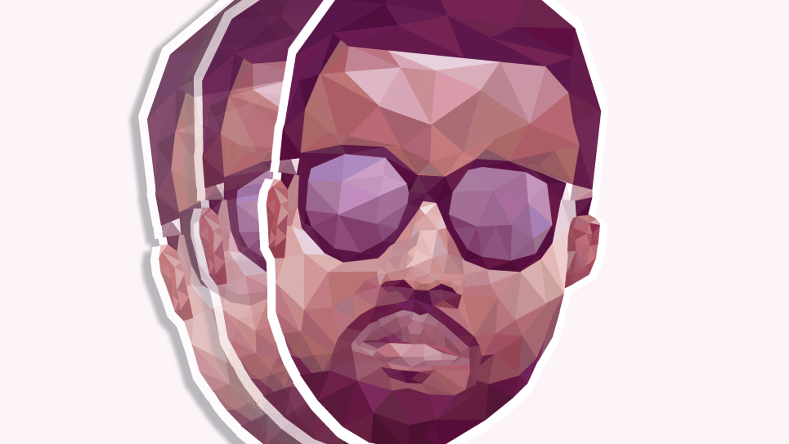 Volto Kanye West low poly, 1552x873 720p, PC