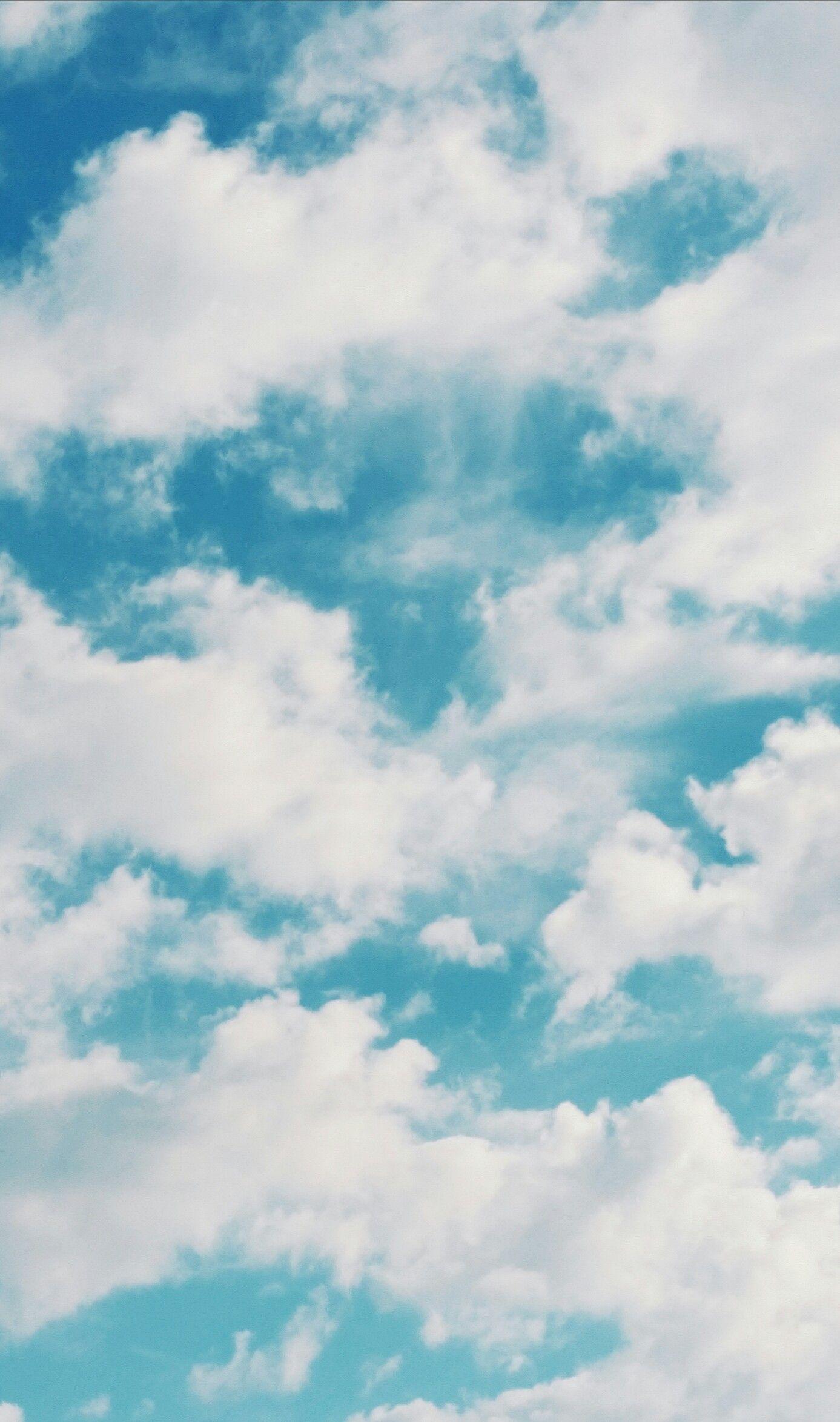 cielo nuvole azzurro, 1387x2348 Full HD Verticale, Smartphone