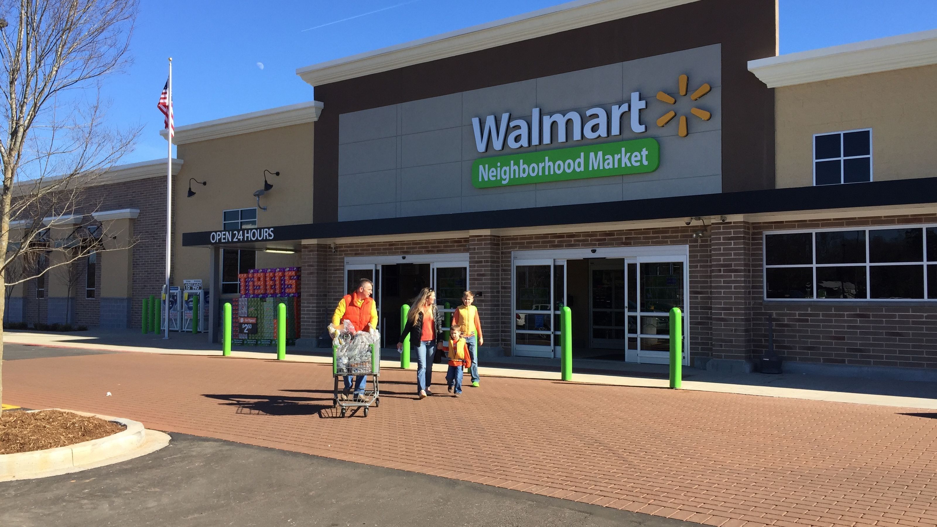 Logo Walmart su edificio, 1920x1080 1080p, PC