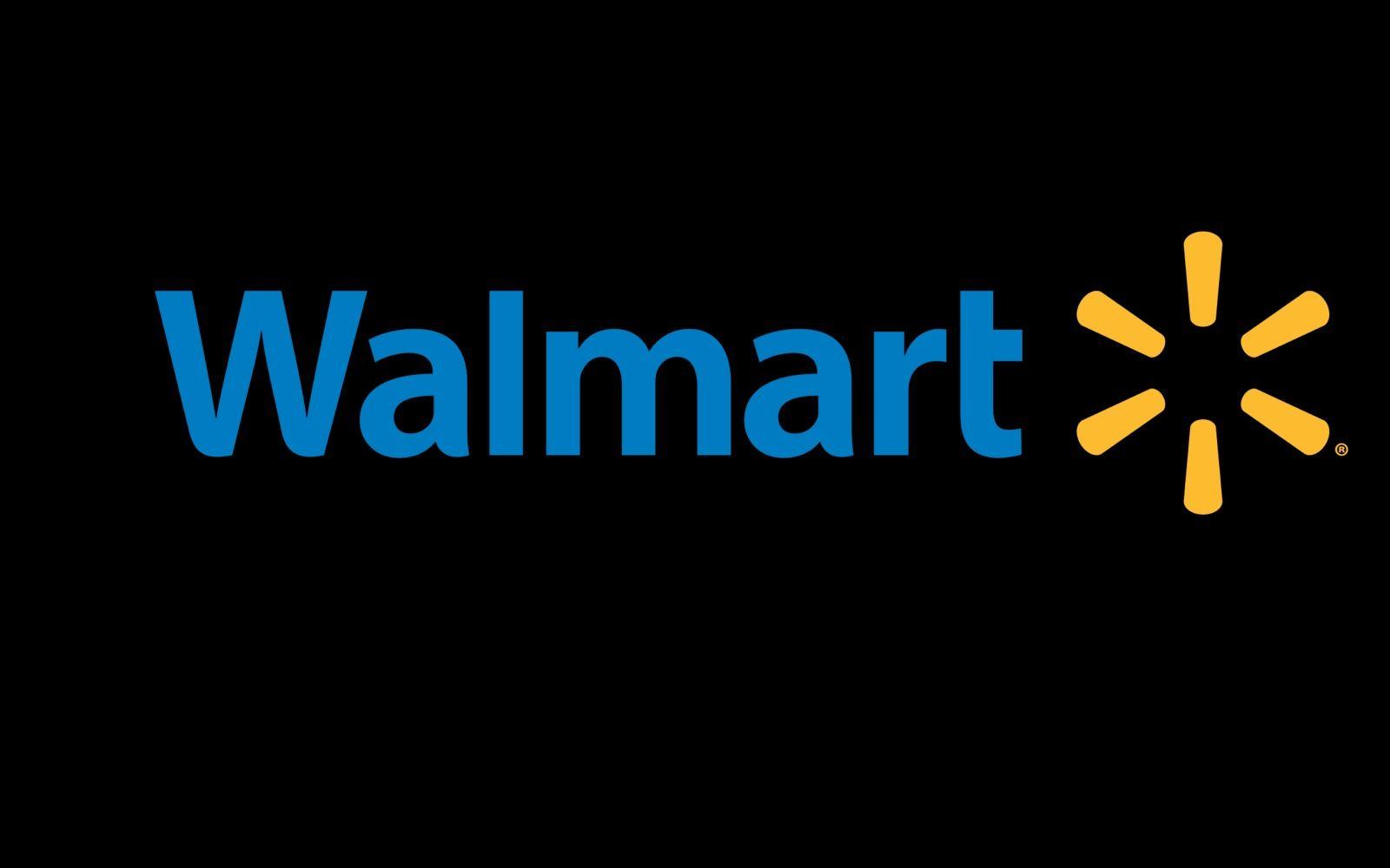 Logo Walmart sfondo nero, 1920x1080 Full HD, Laptop