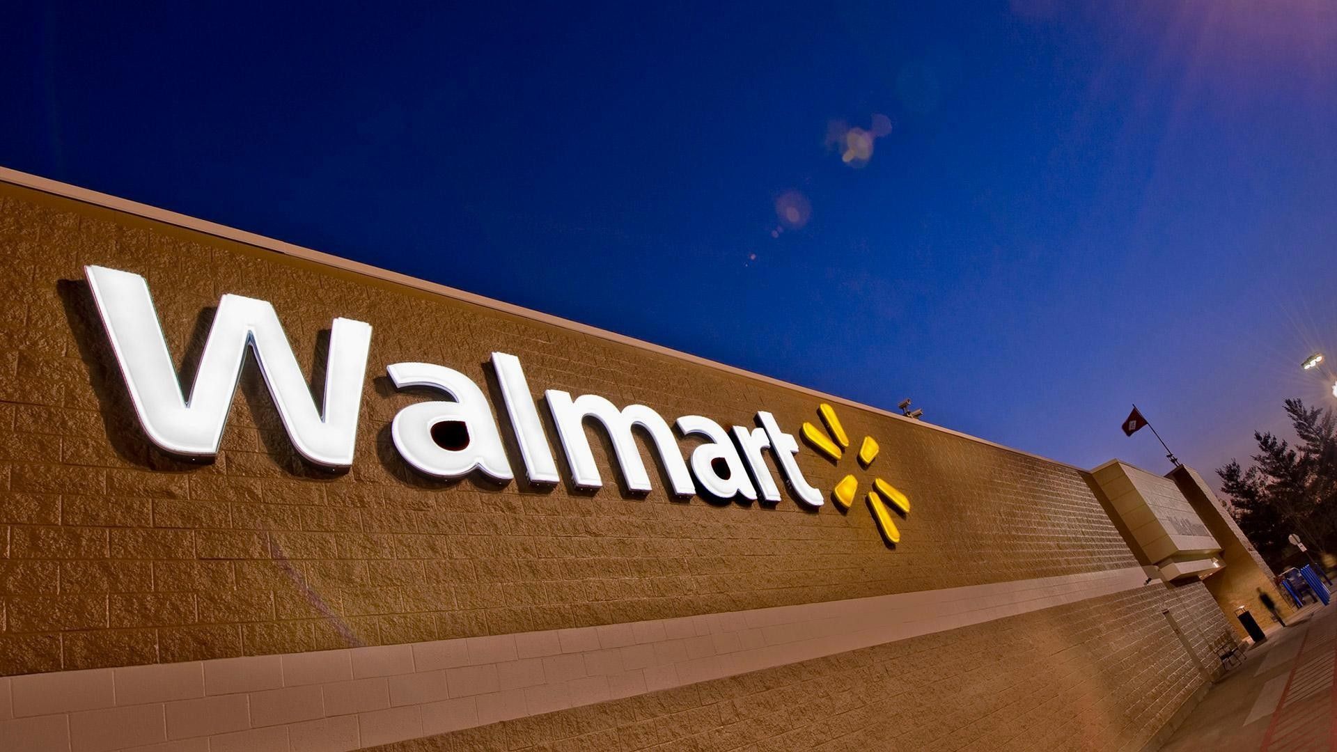 Logo Walmart su edificio, 1920x1080 Full HD 1080p, PC