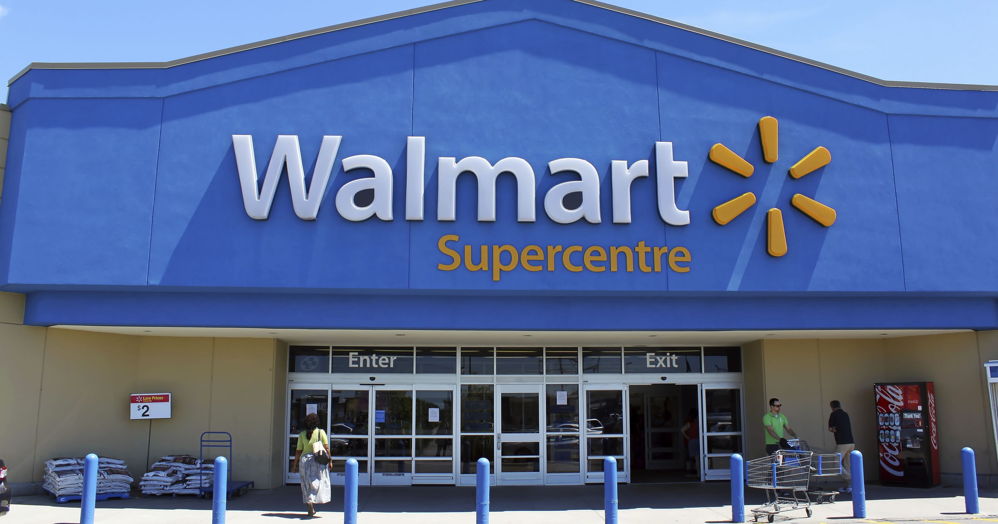 Logo Walmart su edificio, 1920x1080 Full HD, Desktop