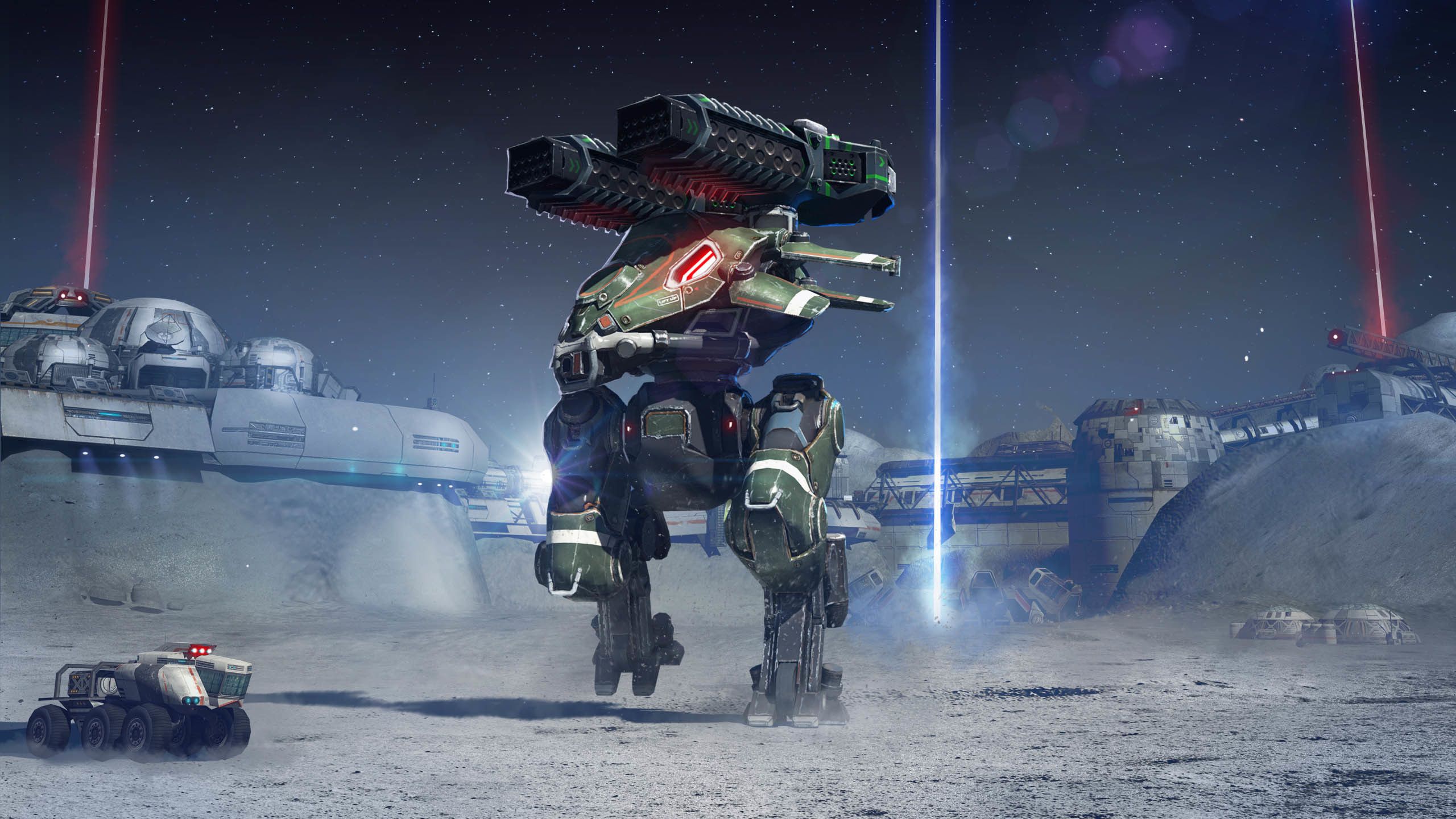 Robot da guerra mech deserto, 2560x1440 2K QHD, PC