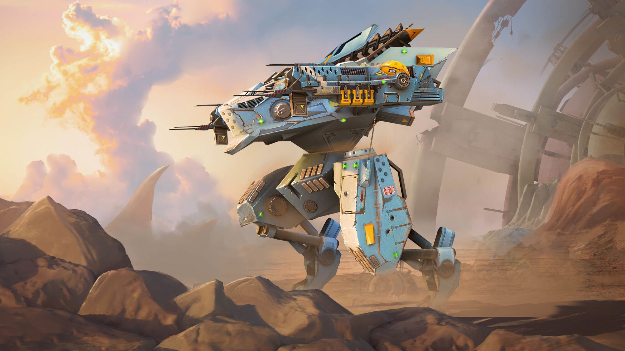 Robot da guerra deserto, 2000x1125 2K, Laptop