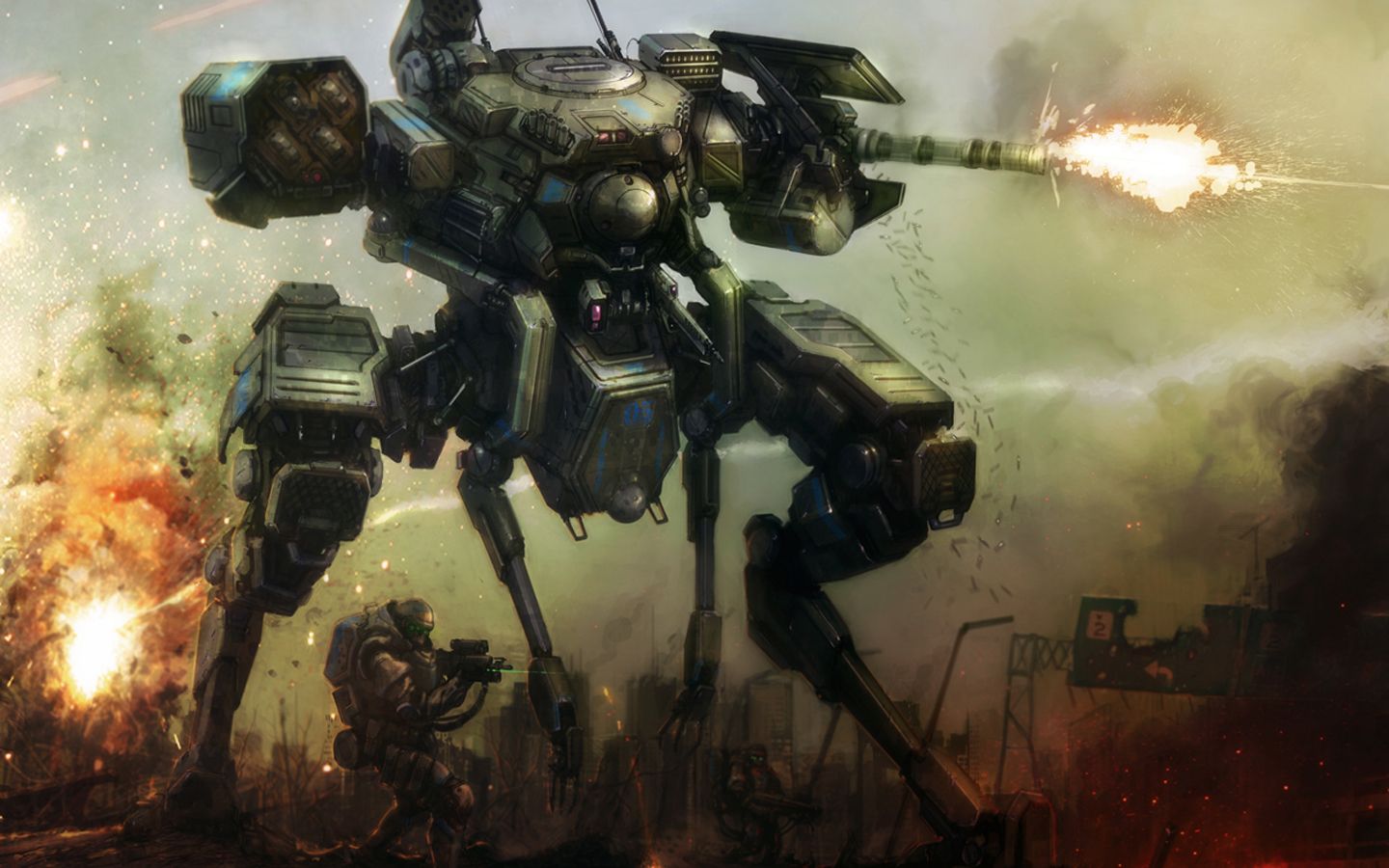 Robot da guerra mecha, 1440x900 720p, Laptop