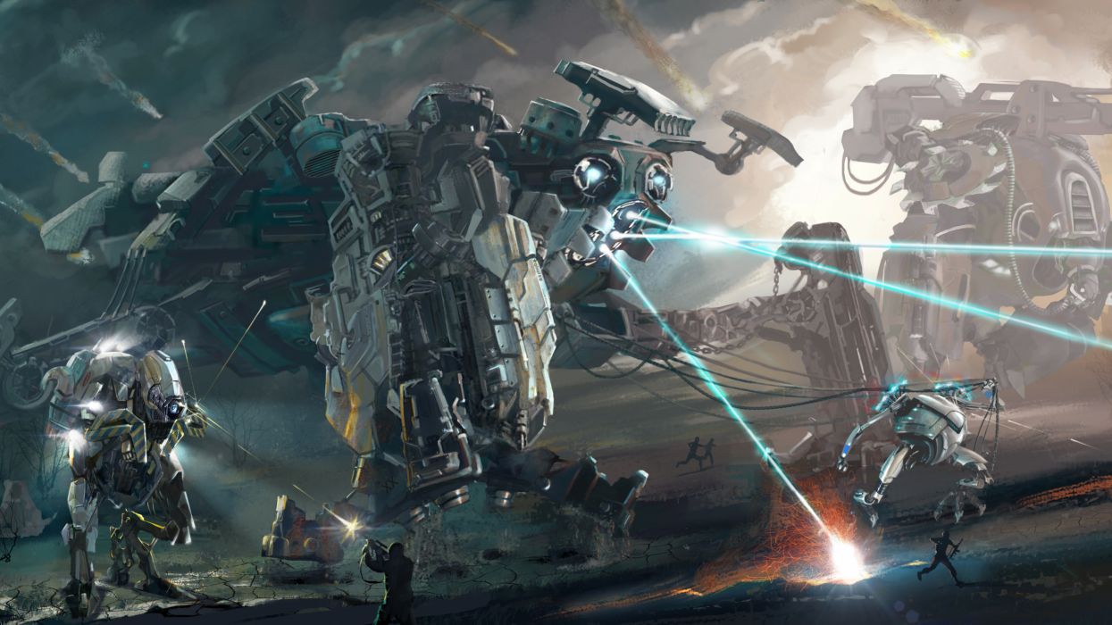 Robot da guerra giganti battaglia, 1245x700 HD, PC