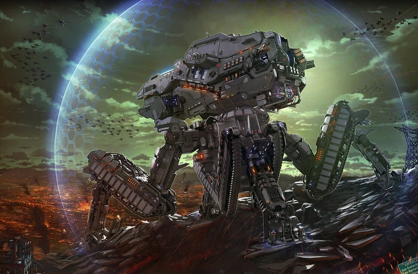Robot da guerra gigante meccanico, 1600x1051 900p, Laptop