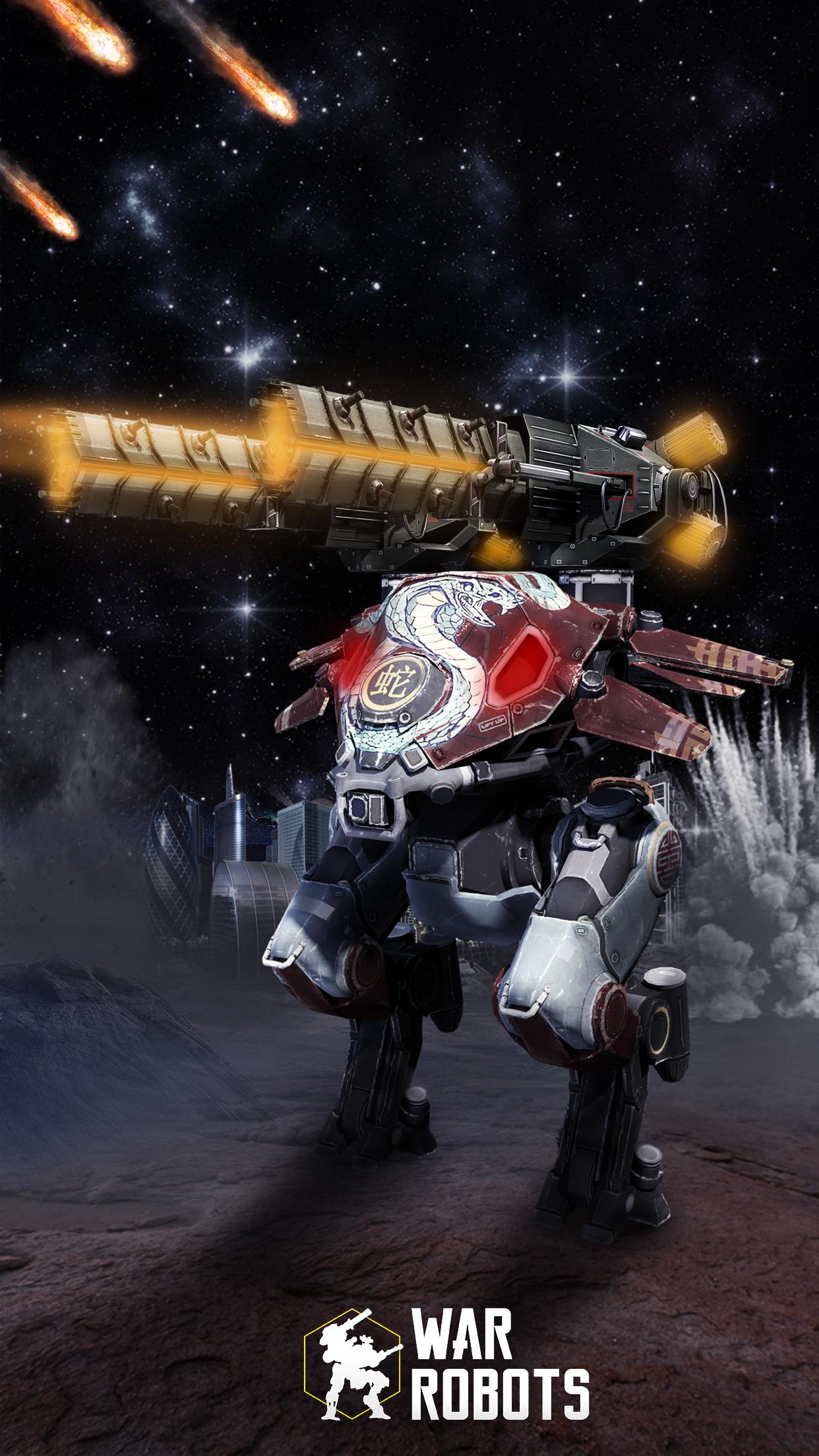 Robot da guerra con cannone, 1242x2208 Full HD Verticale, iPhone