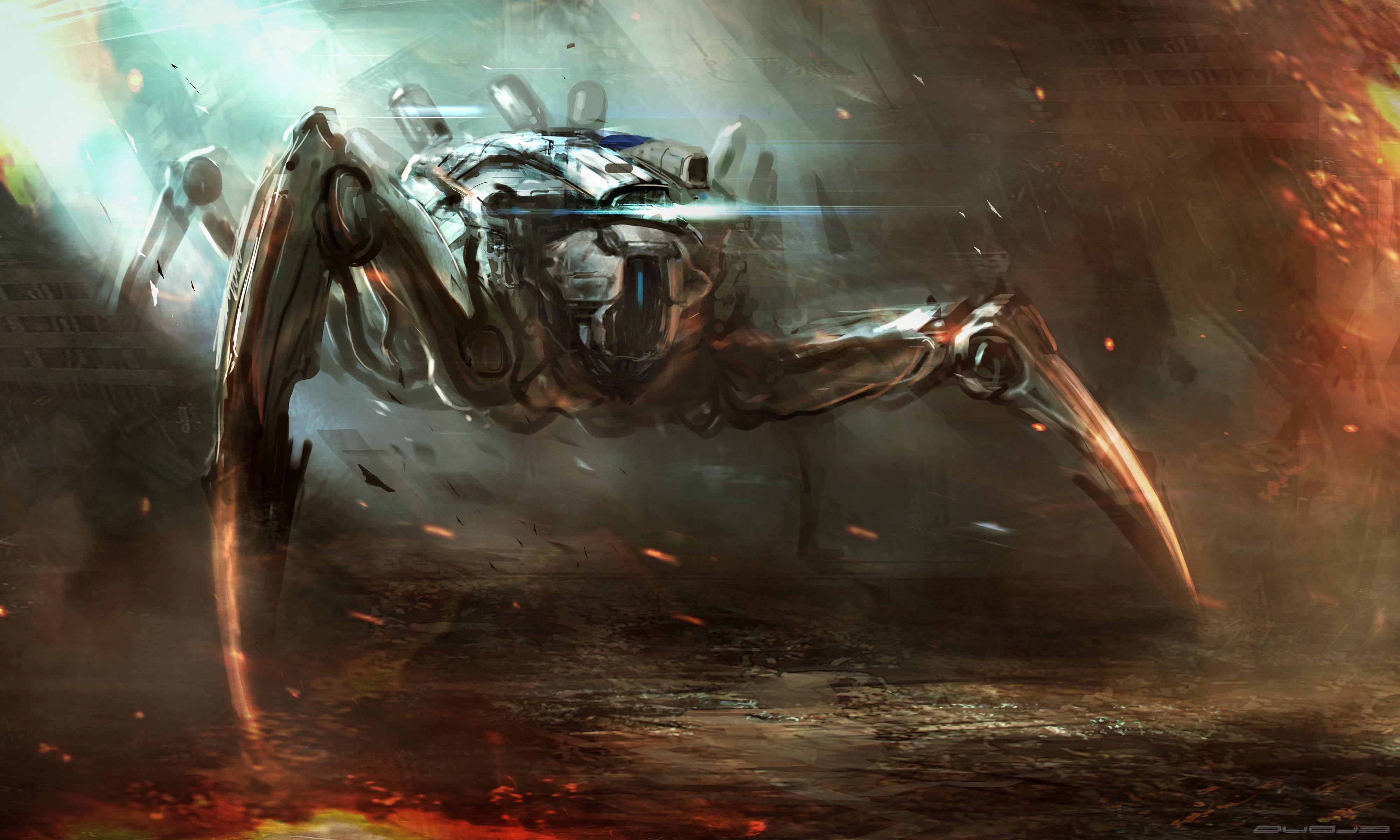 Robot ragno meccanico da guerra, 4000x2400 Ultra HD, 4K TV