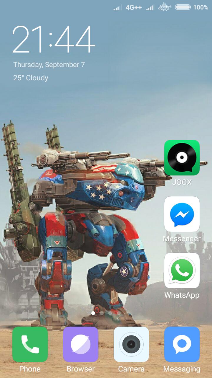 Robot da guerra bandiera USA, 720x1280 Verticale, OnePlus