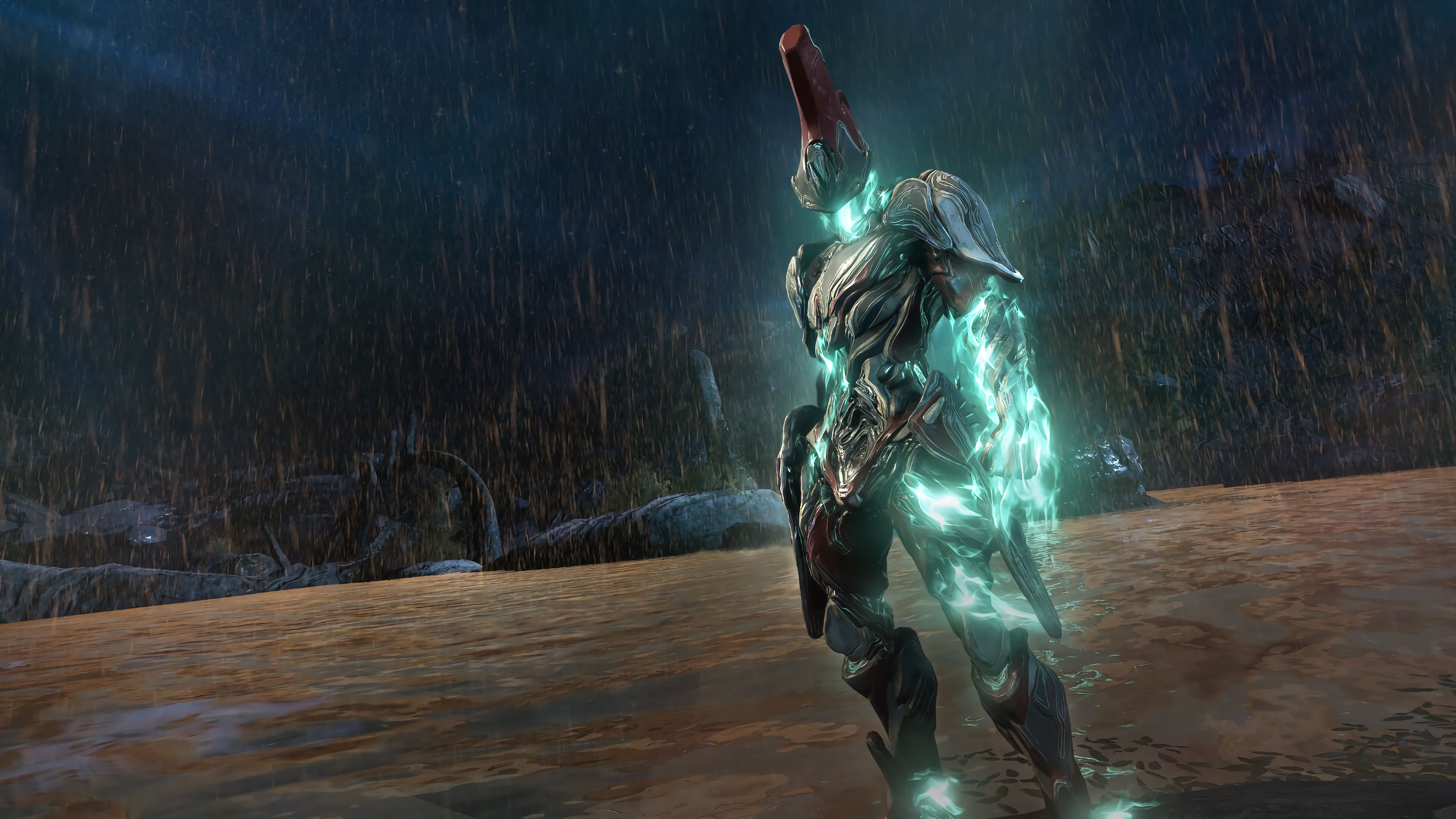Revenant Warframe pioggia notturna, 3840x2160 4K, Desktop 4K