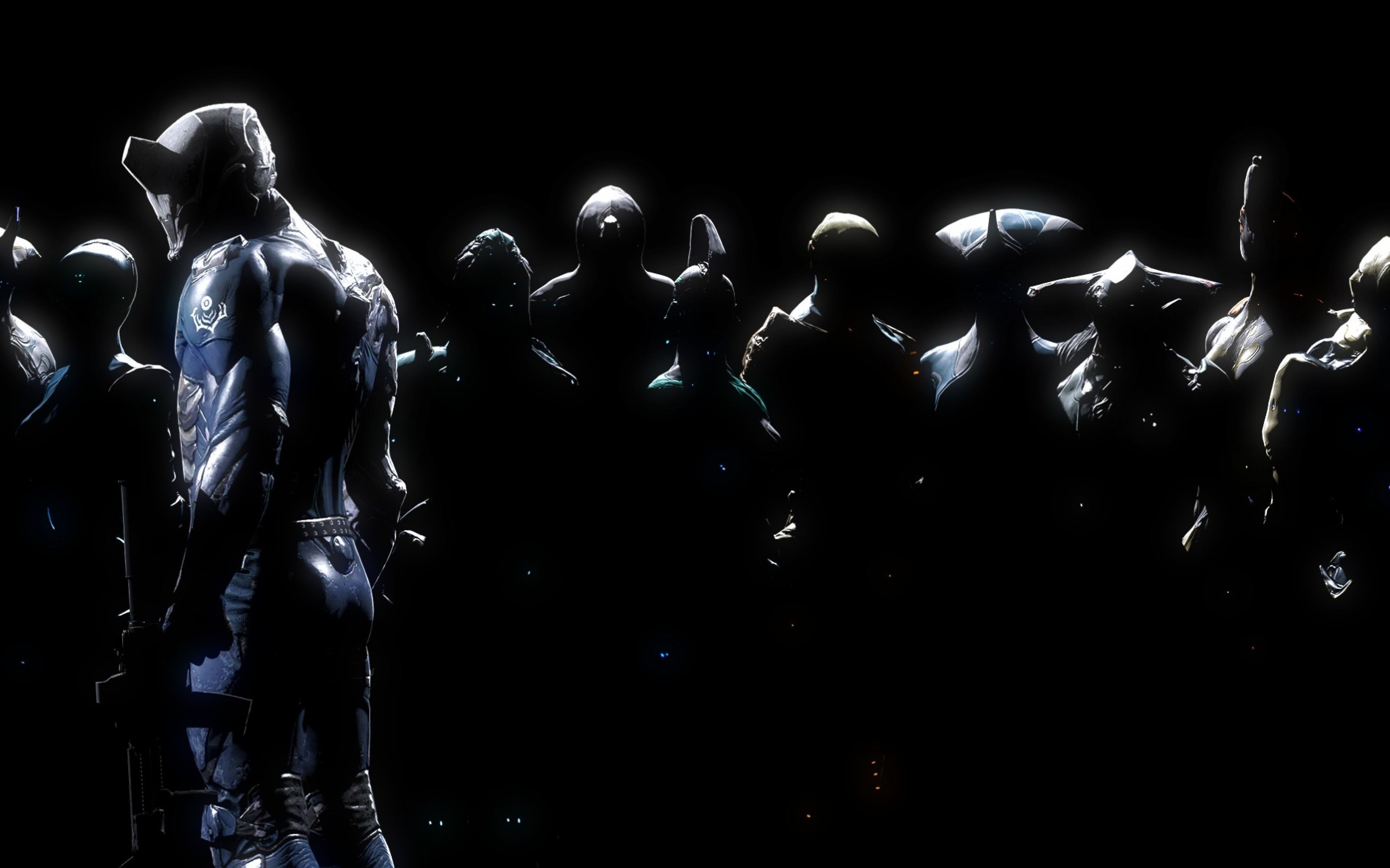 Personaggio Warframe tra ombre, 3840x2400 Ultra HD, 4K TV