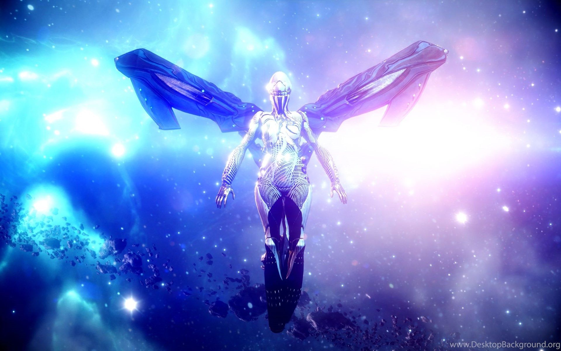 Warframe alato spazio blu, 1920x1200 WUXGA, Desktop