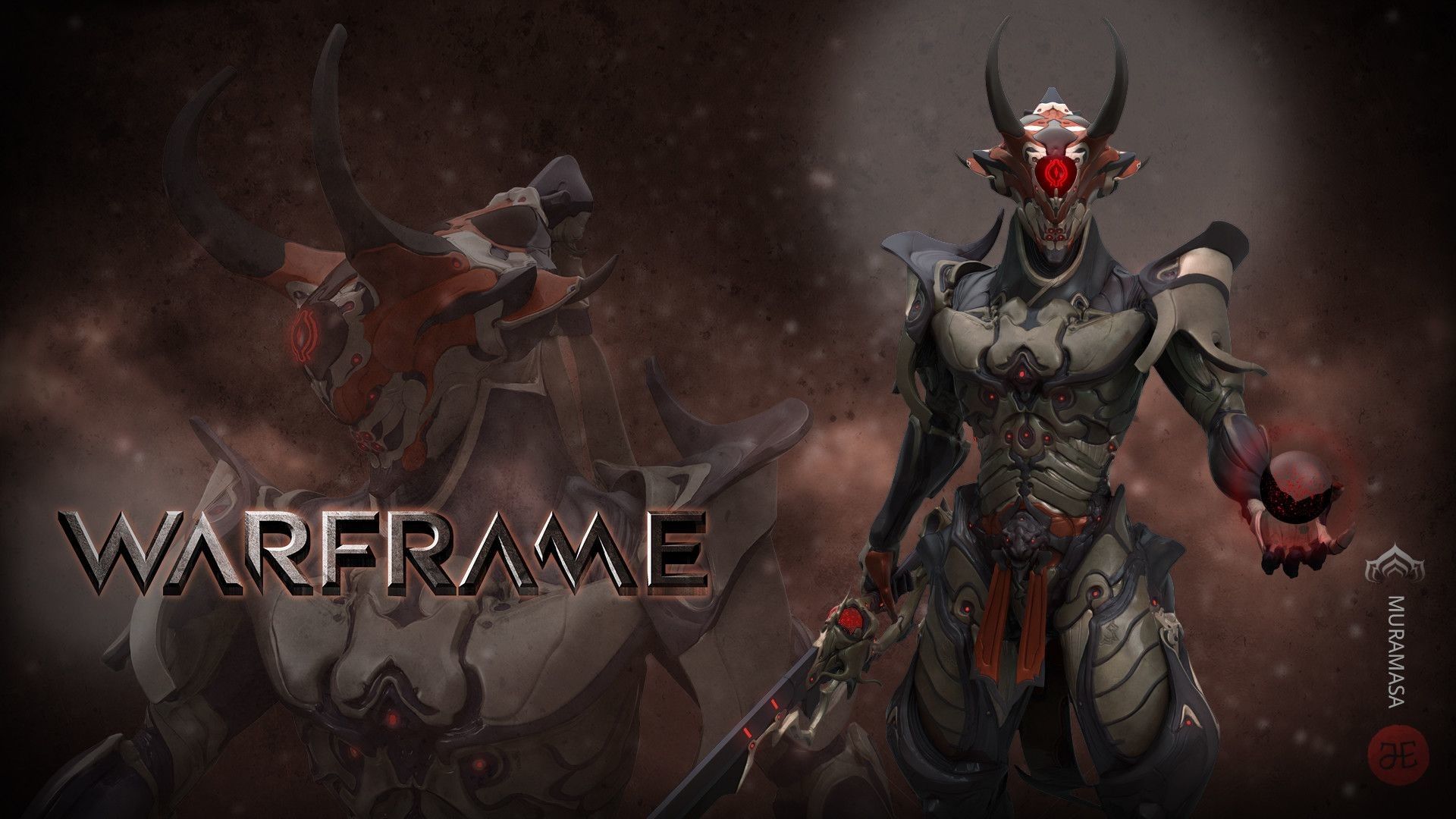 Personaggio Warframe armatura scura, 1920x1080 Full HD, PC