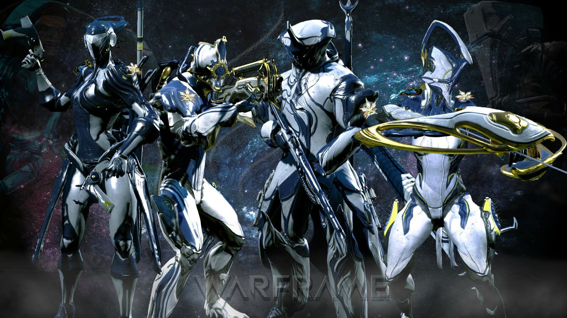 Personaggi Warframe armatura bianca, 1920x1080 Full HD, Laptop