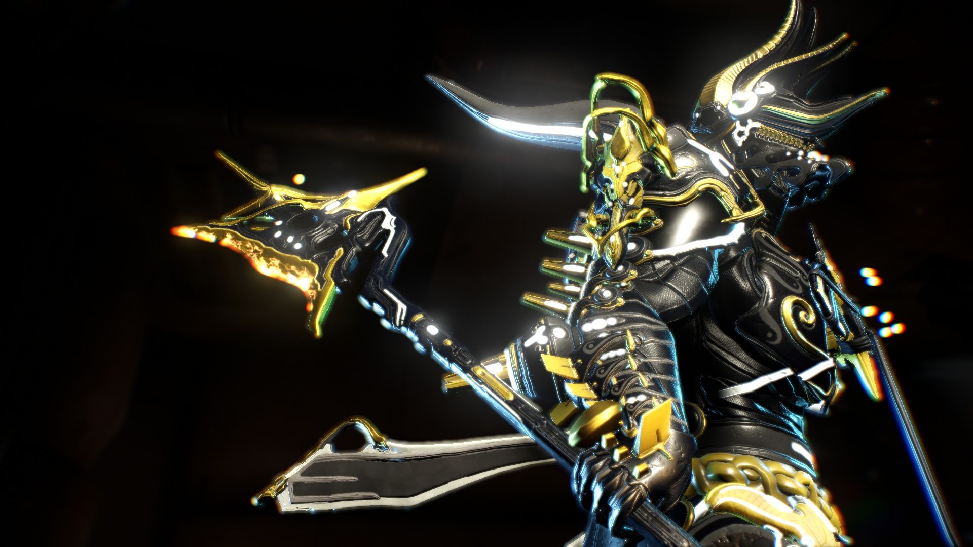 Warframe Excalibur oro nero, 1920x1080 Full HD, Desktop