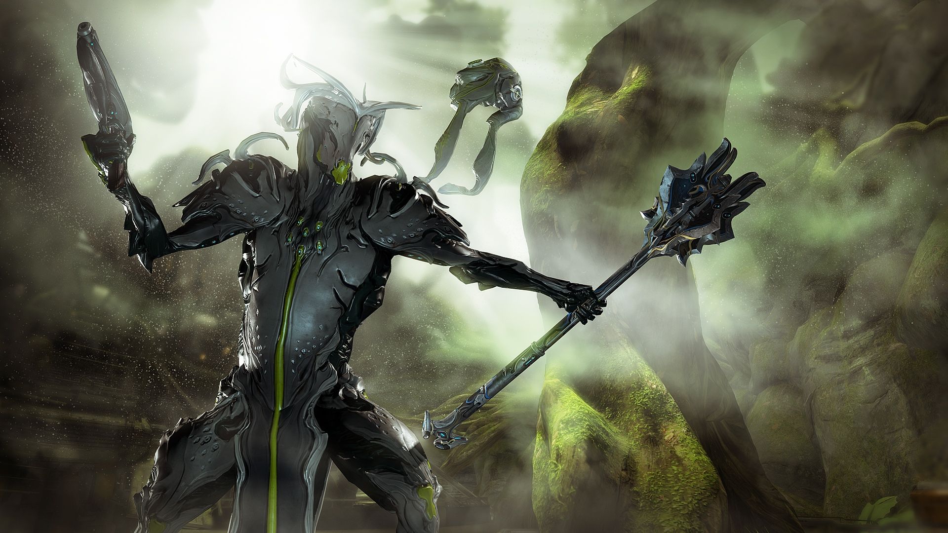 Warframe personaggio armatura scura, 1920x1080 Full HD 1080p, PC Desktop