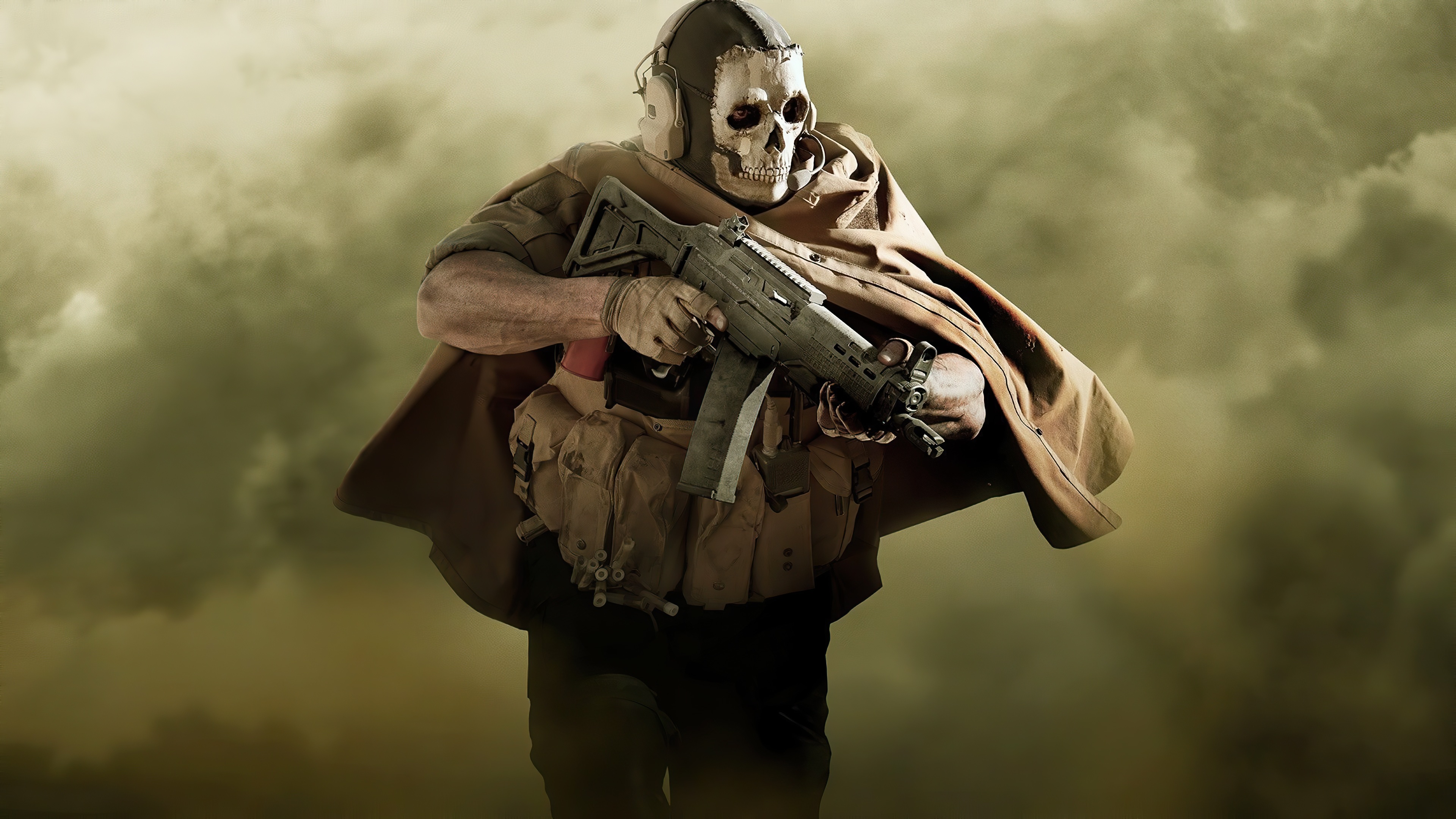 Soldato maschera teschio Call of Duty, sparatutto FPS, 3840x2160 4K, Desktop 4K