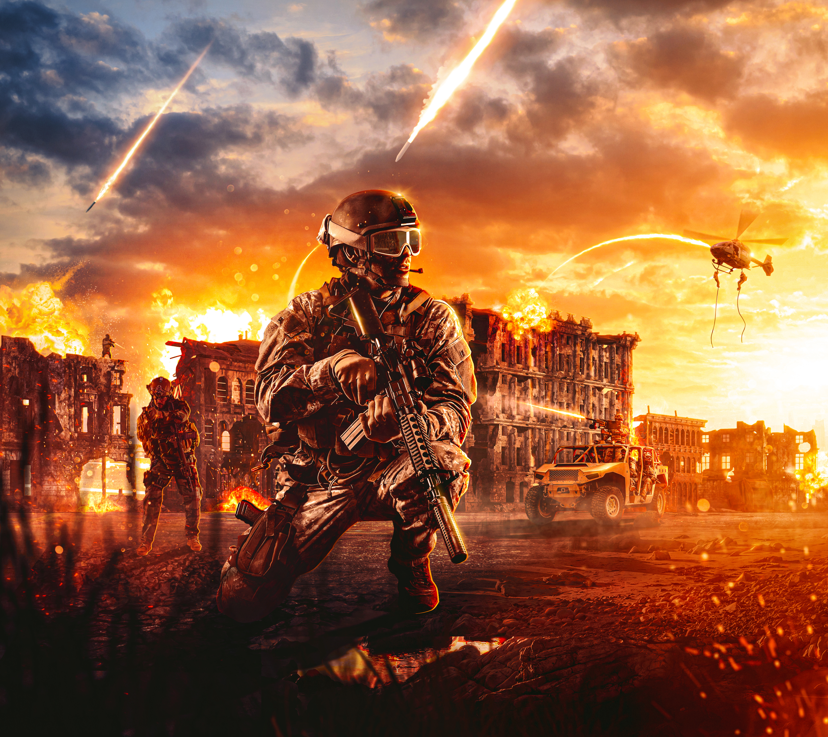 Soldato Call of Duty Warzone, 3508x3124 WQXGA, Monitor Gaming