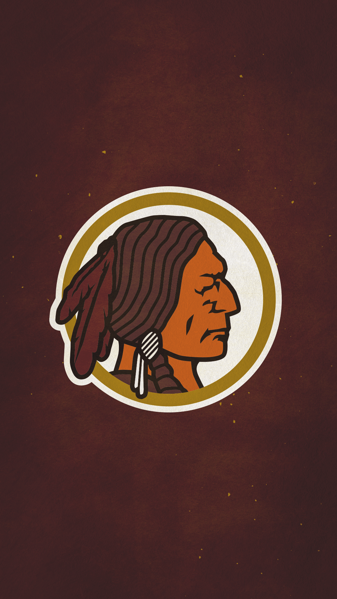 Logo Washington Redskins nativo americano, 1080x1920 Full HD Verticale, iPhone Air