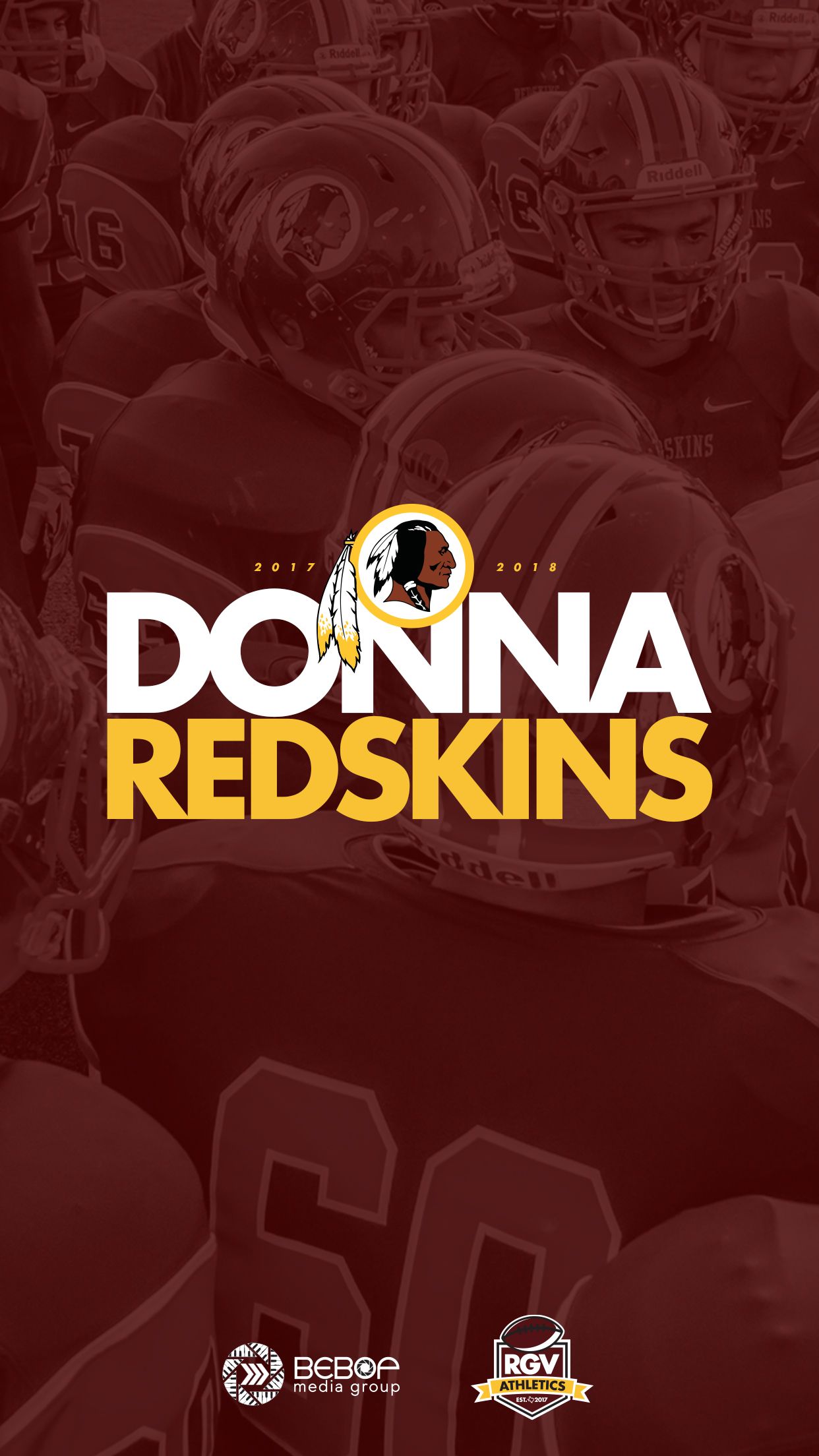 Logo Donna Redskins football, 1242x2208 Full HD Verticale, iPhone Air