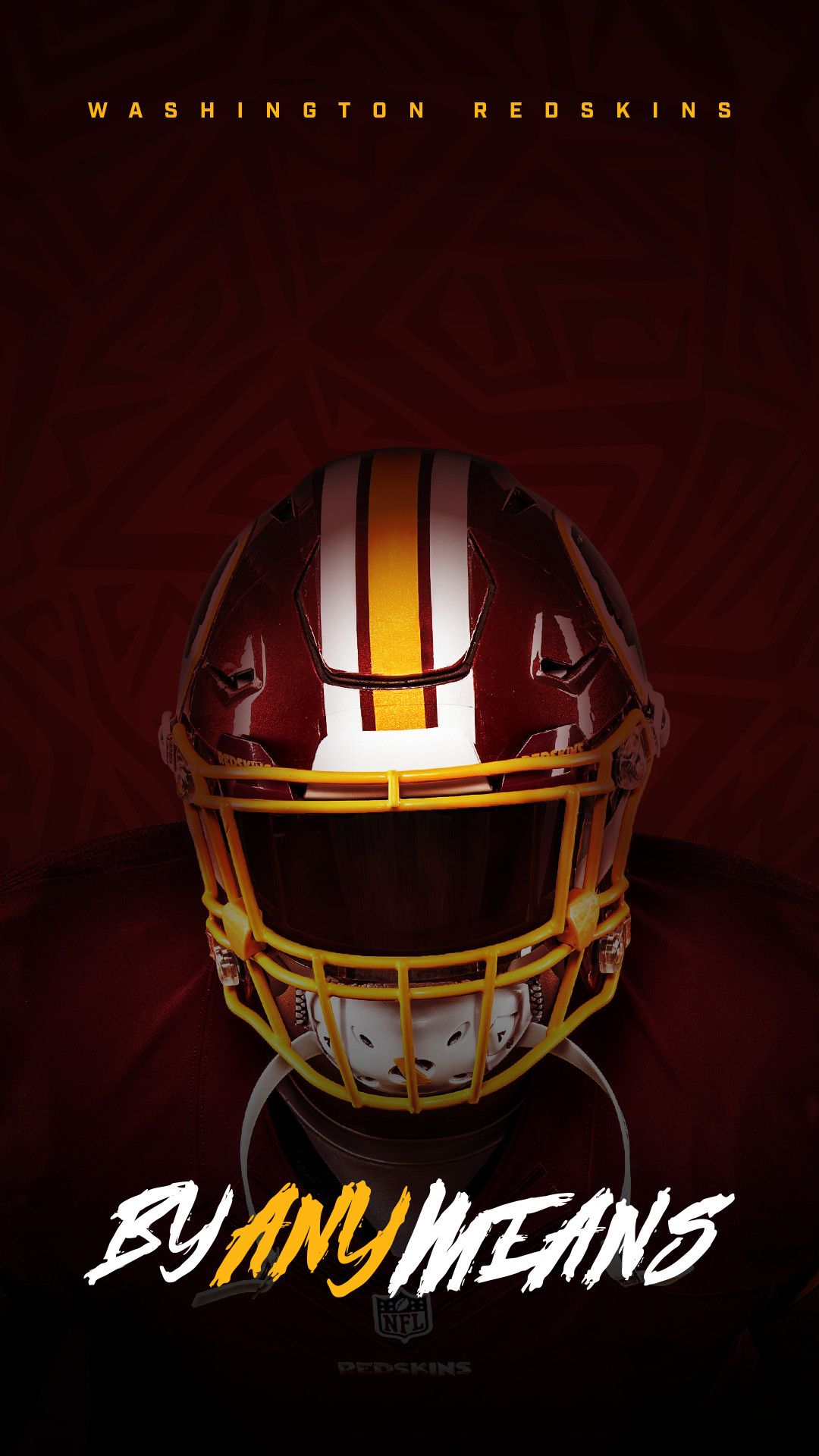 Casco Washington Redskins football, Washington Commanders, 1080x1920 Full HD Verticale, iPhone Pro