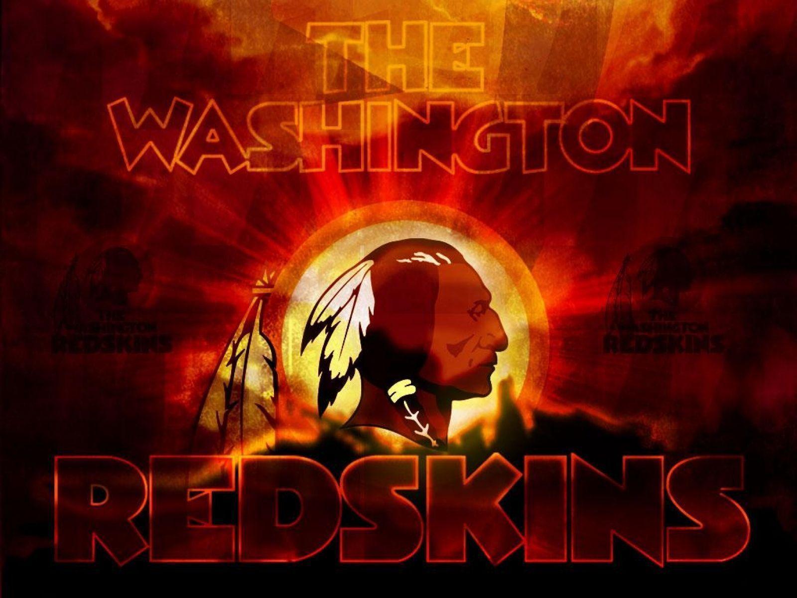 Logo Washington Redskins fiamme, 1600x1200 900p, PC