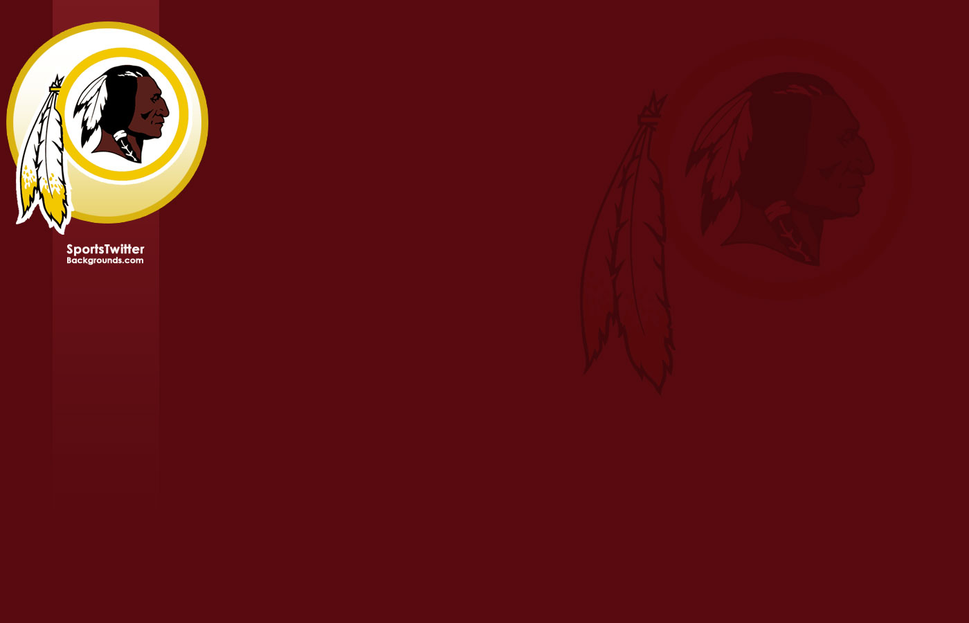 Logo Washington Redskins bordeaux, 1400x900 720p, Laptop