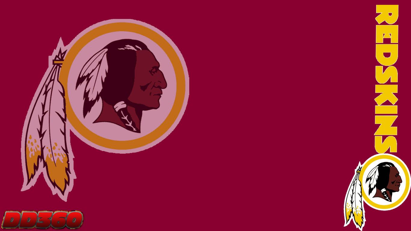 Logo Washington Redskins bordeaux, 1366x768 HD, Desktop