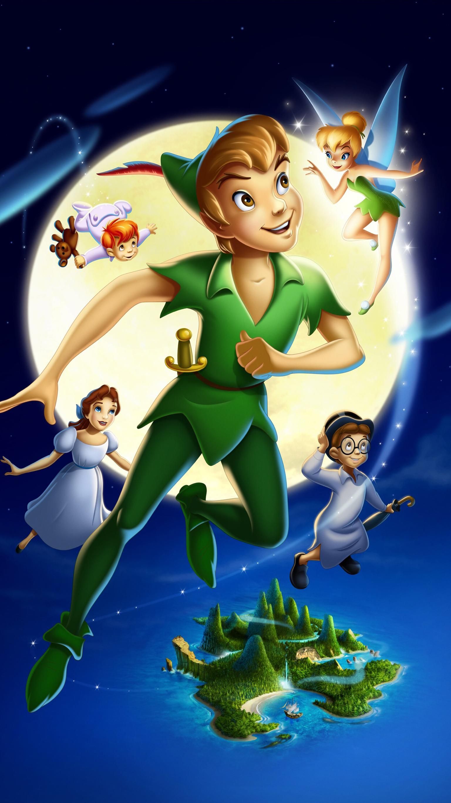 Peter Pan e personaggi Disney, 1536x2732 Full HD Verticale, Realme