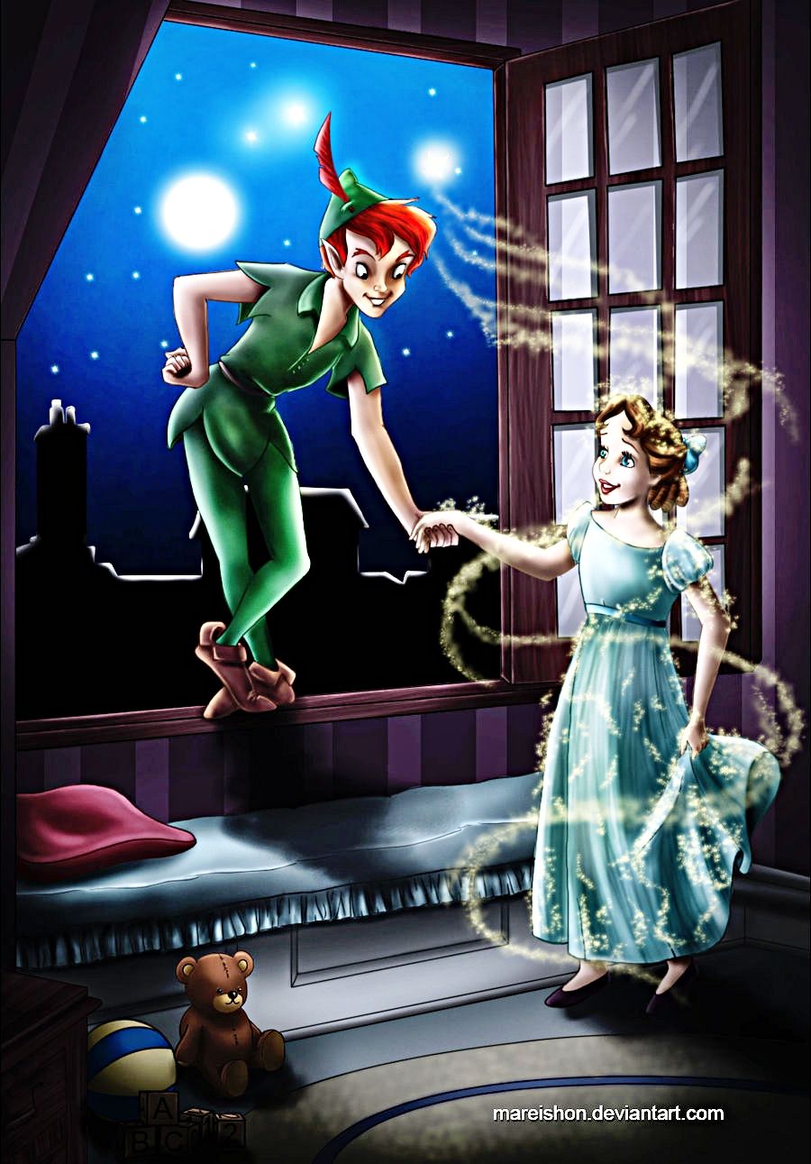 Peter Pan e Wendy finestra, 900x1291 Verticale, Mobile