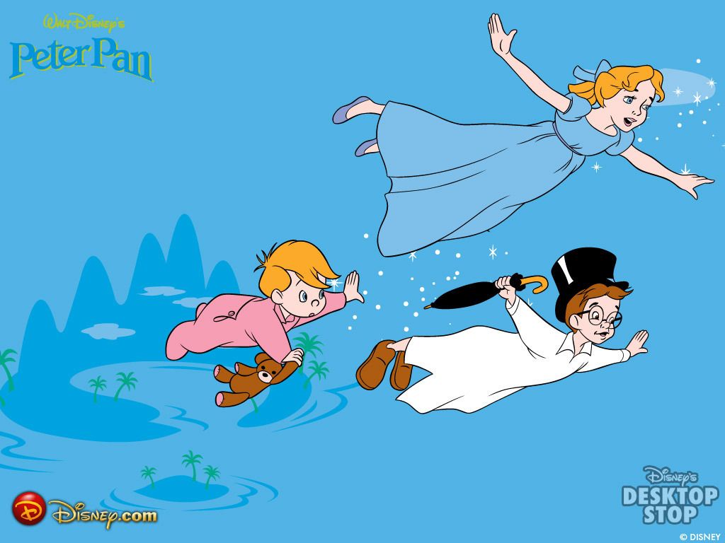 Wendy e fratelli volano Peter Pan, 1024x768 HD, Desktop