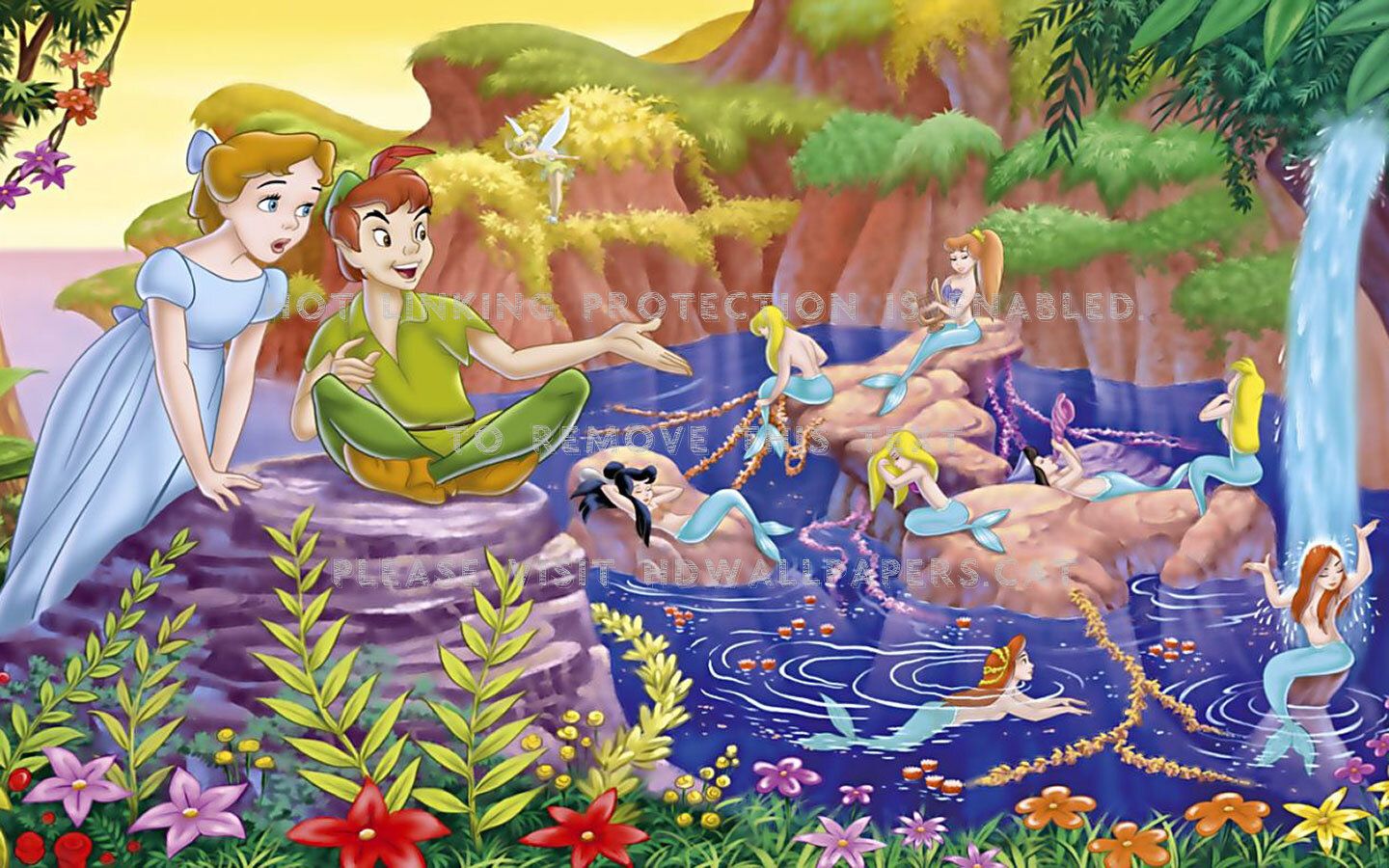 Peter Pan Wendy sirene laguna, 1440x900 HD, Desktop