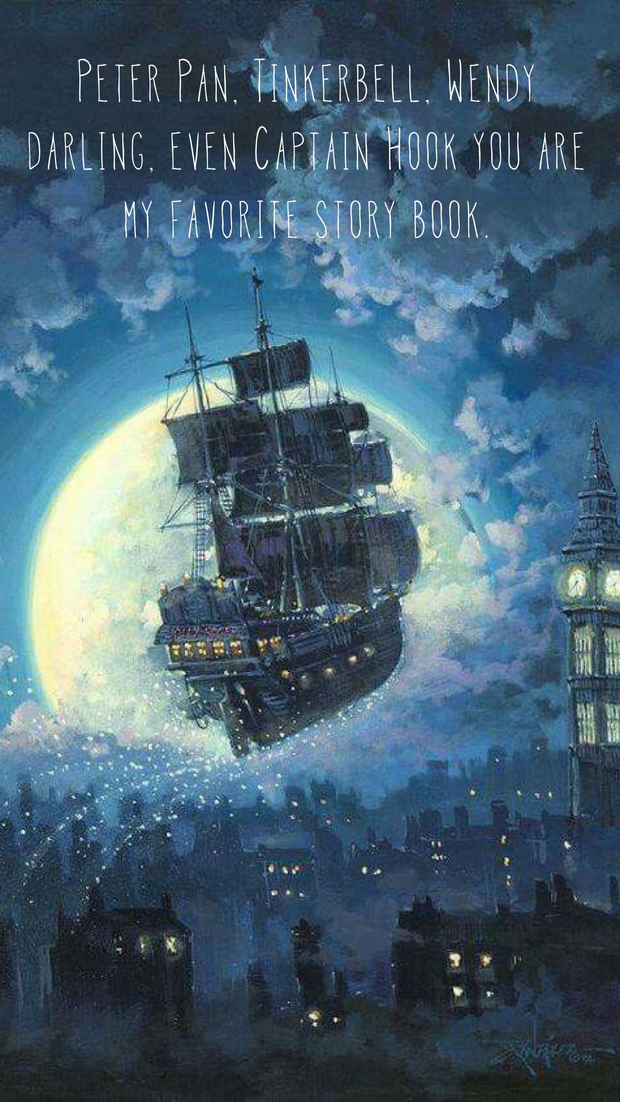 Nave pirata volante Peter Pan, 1242x2208 Full HD Verticale, Smartphone