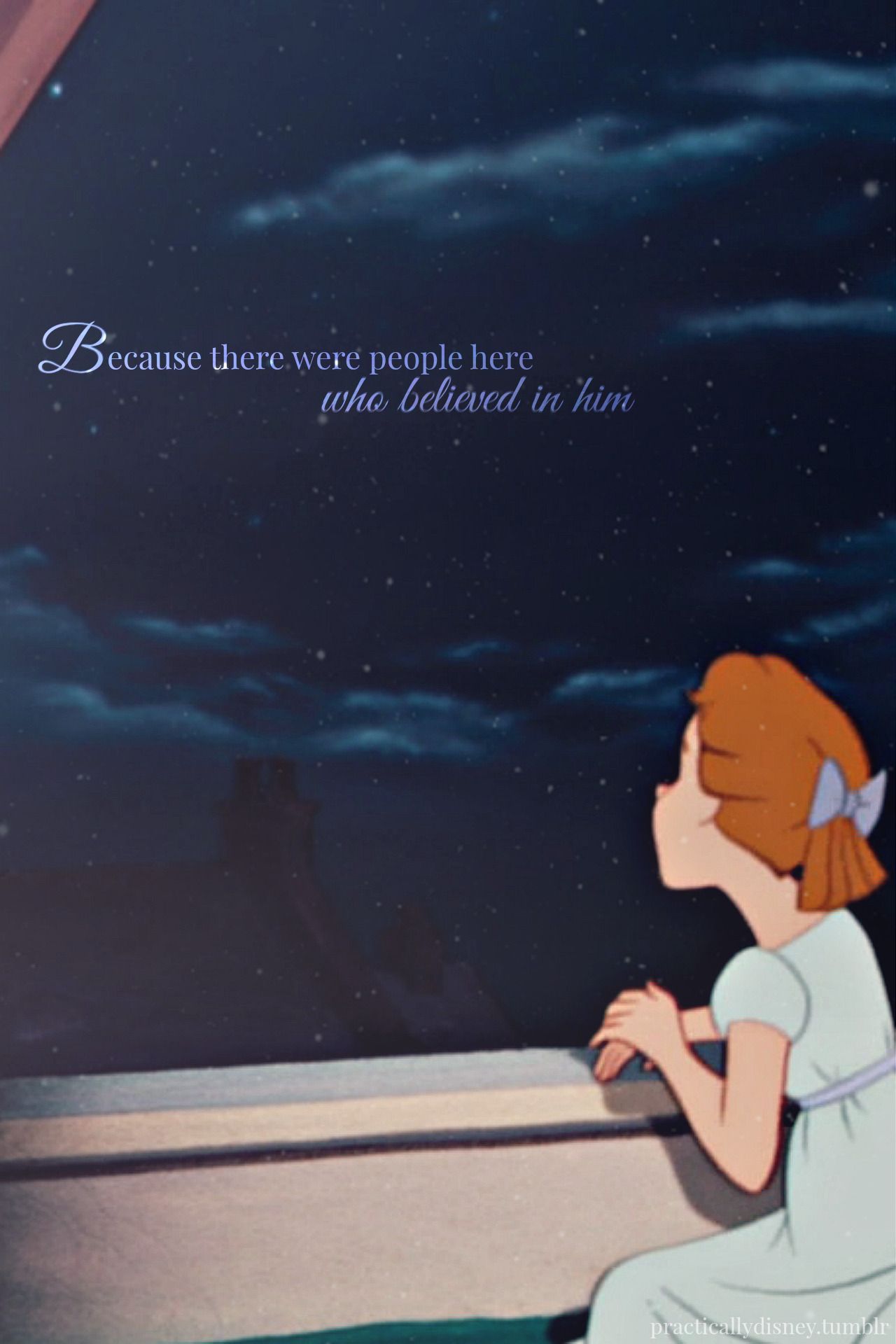 Wendy Darling notte cielo stellato, 1280x1920 Verticale, Telefono
