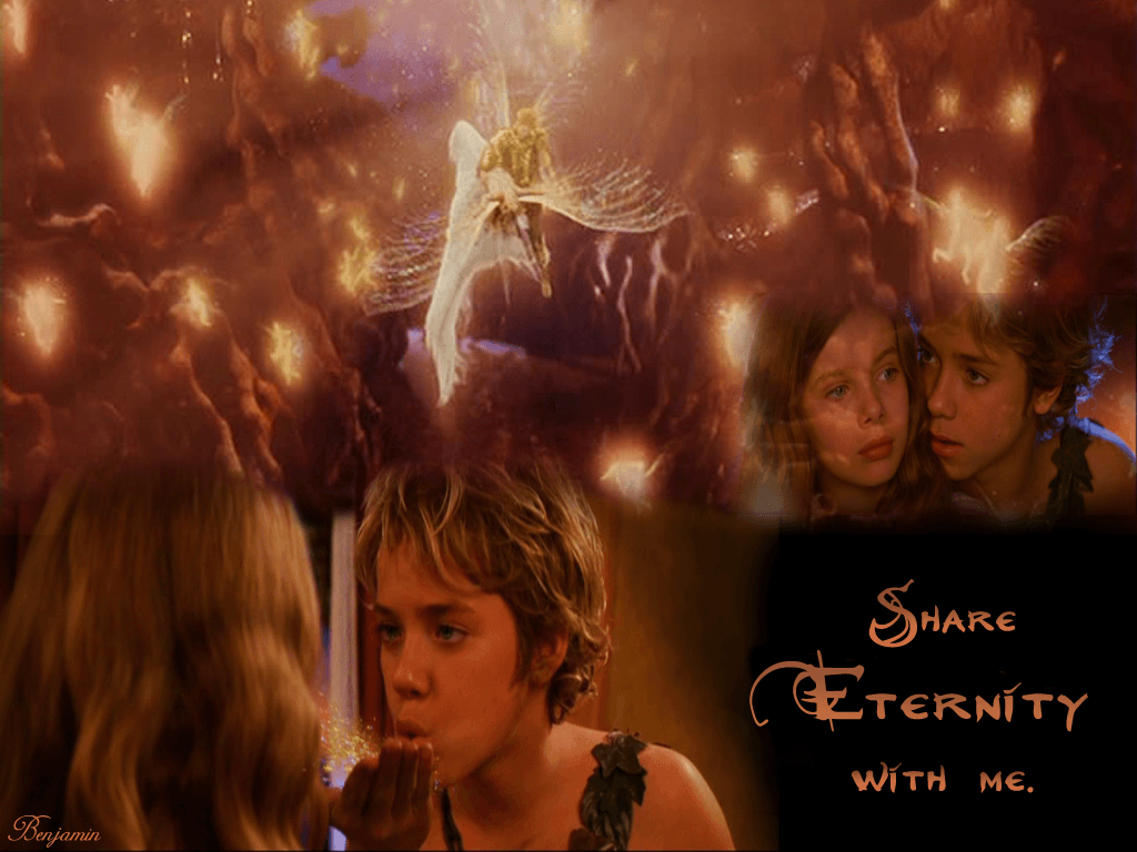 Peter Pan e Wendy, luci dorate, 1024x768 HD, Laptop