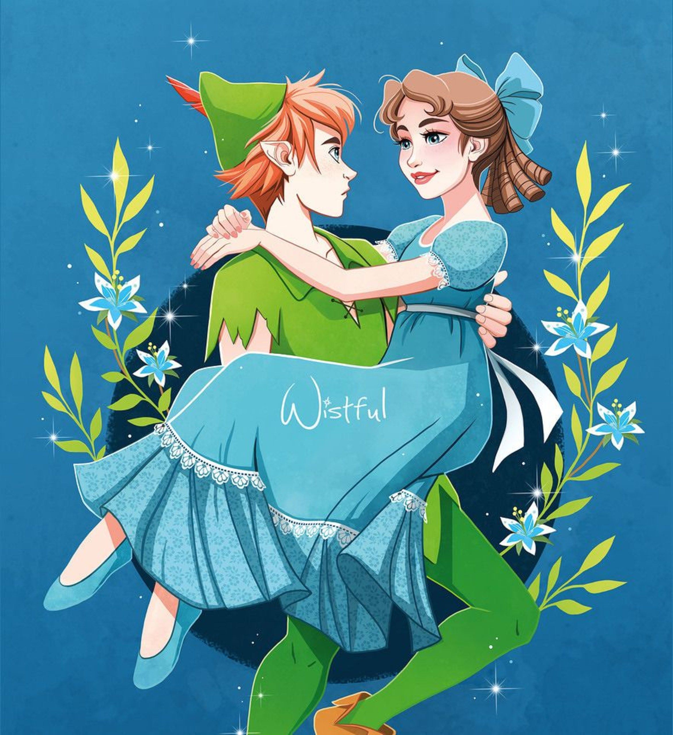 Peter Pan e Wendy, Disney, classici d'animazione, 2345x2560 Verticale, Telefono