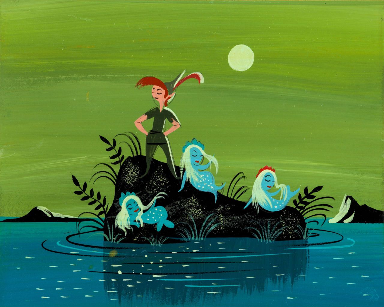 Peter Pan con sirene, concept art, 1280x1024 HD, Desktop