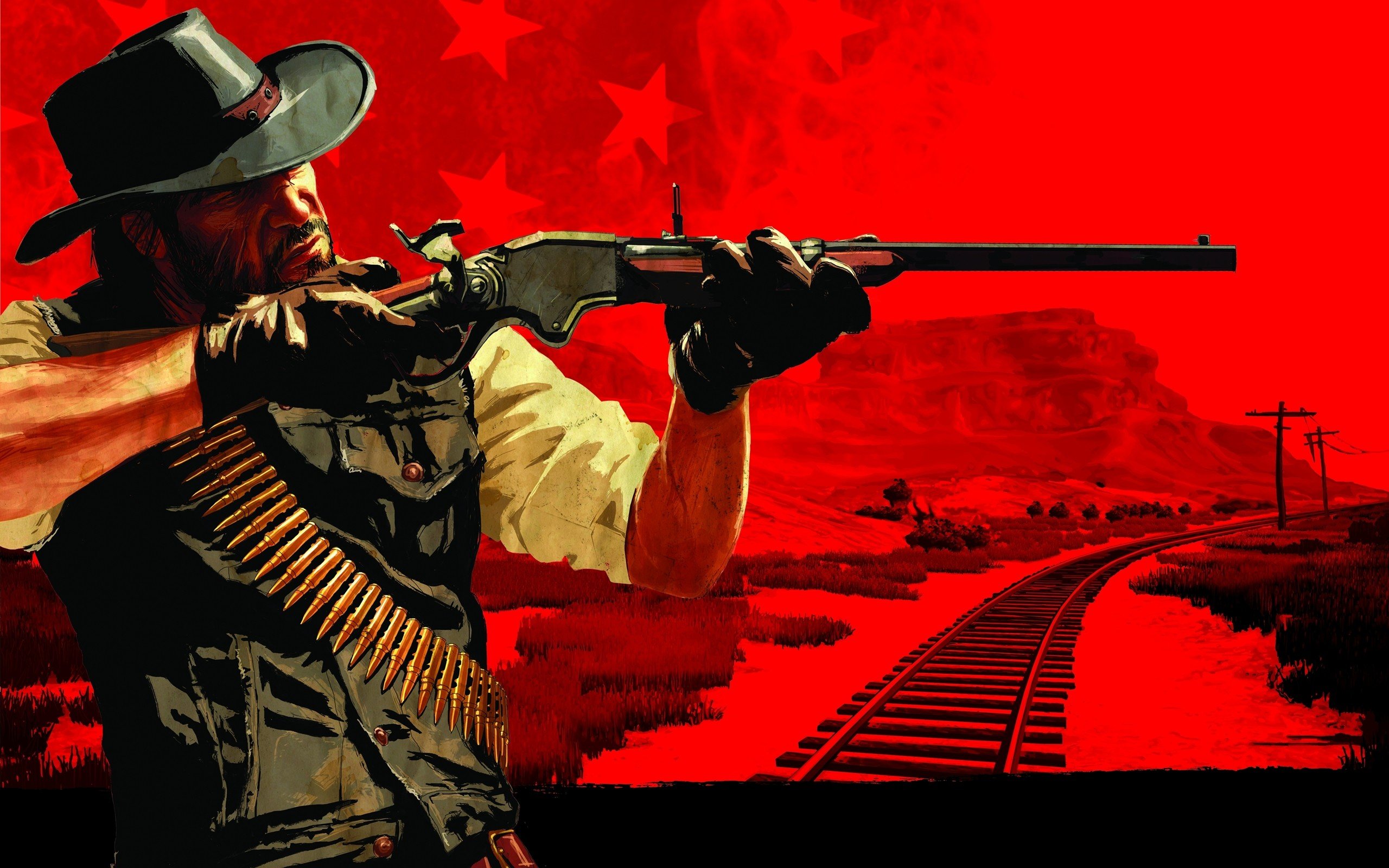 Red Dead Redemption cowboy fucile, 2560x1600 WQXGA, MacBook Pro