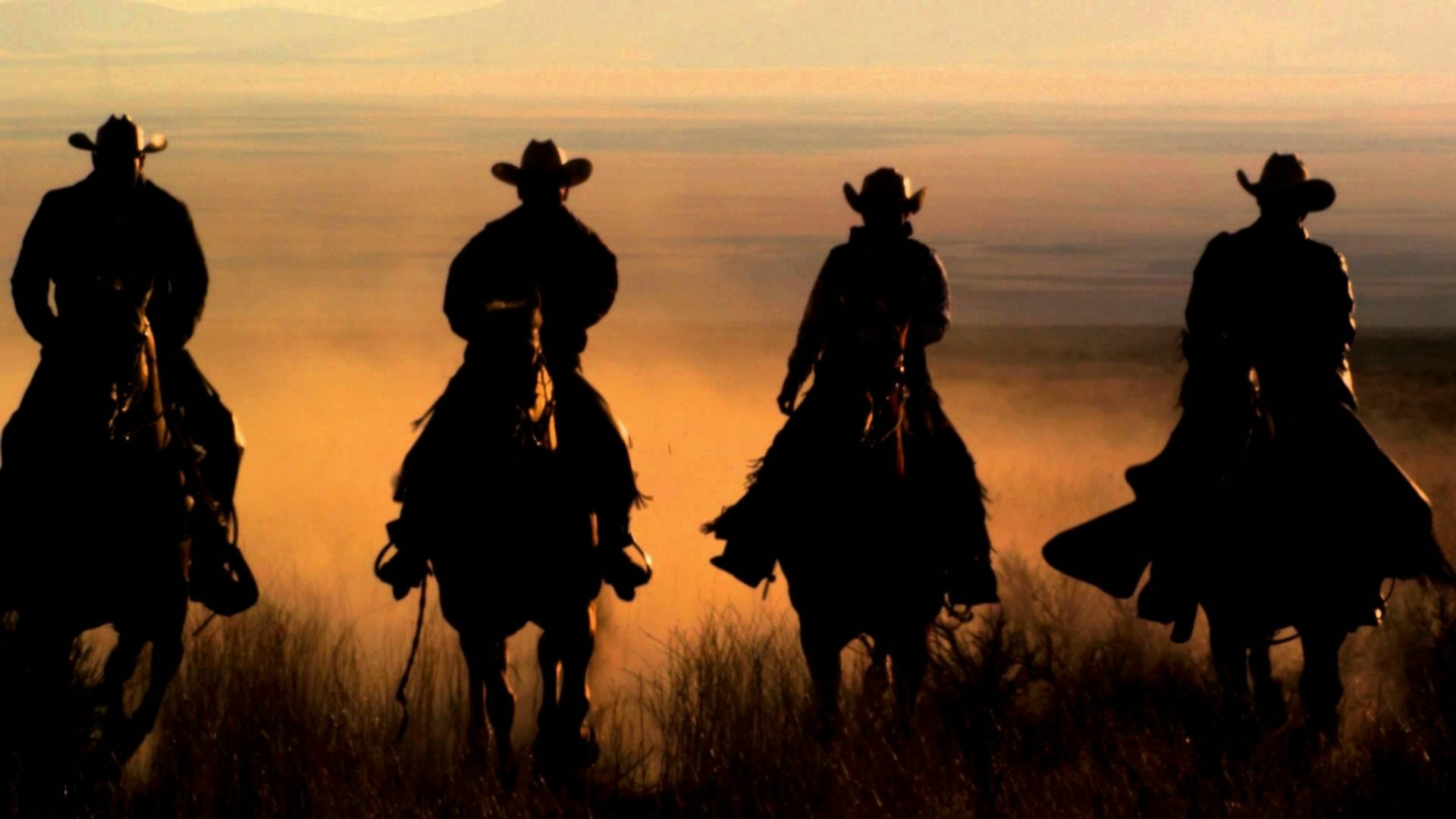 Cowboy a cavallo al tramonto, 1920x1080 Full HD 1080p, Desktop