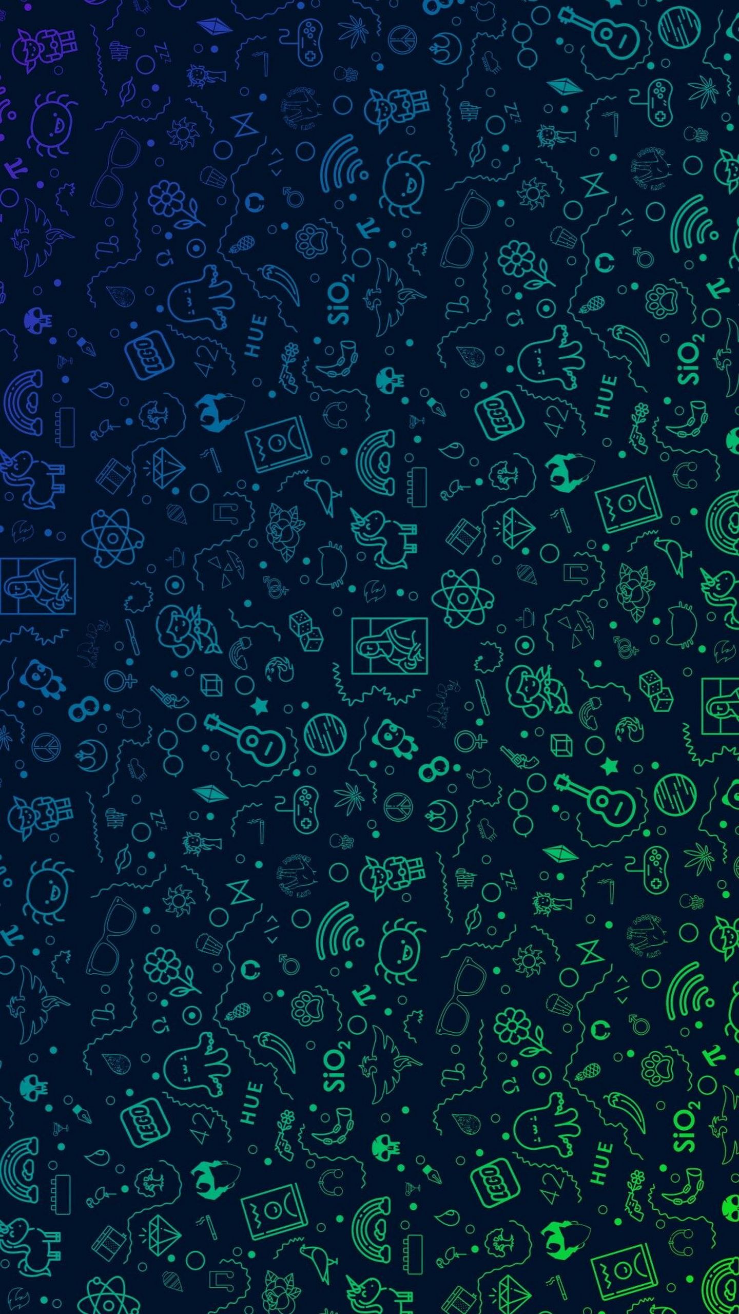 Forme geometriche neon colorate, 1436x3113 Verticale, Mobile
